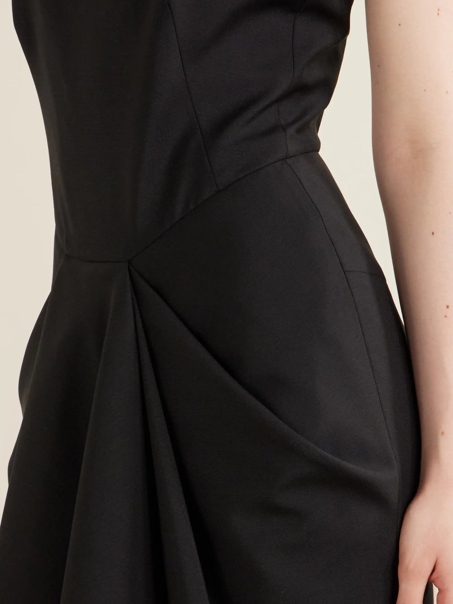 Asymmetric Wool And Mohair-blend Midi Wrap Dress