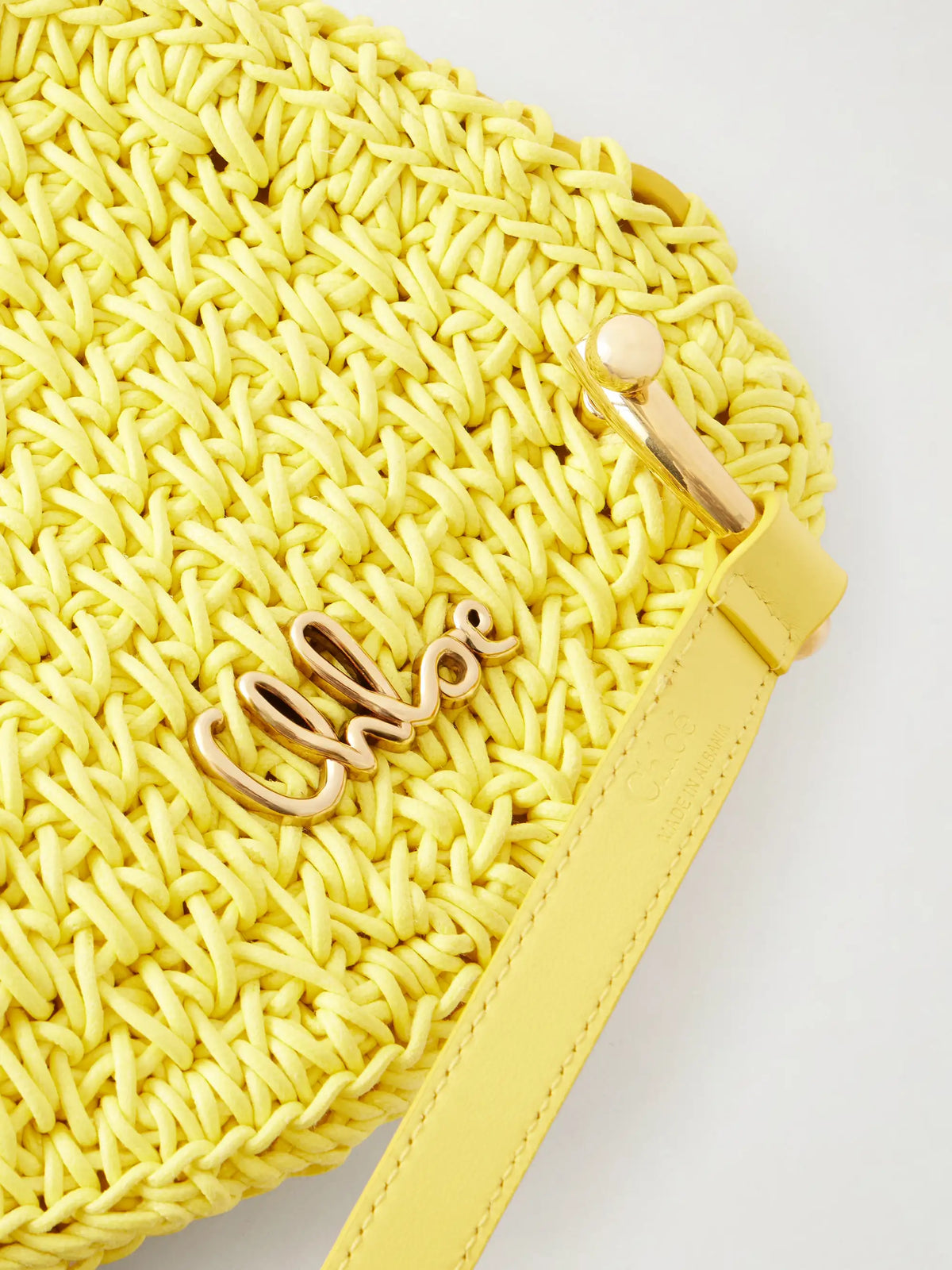 Tropicus Embellished Leather-trimmed Woven Shoulder Bag