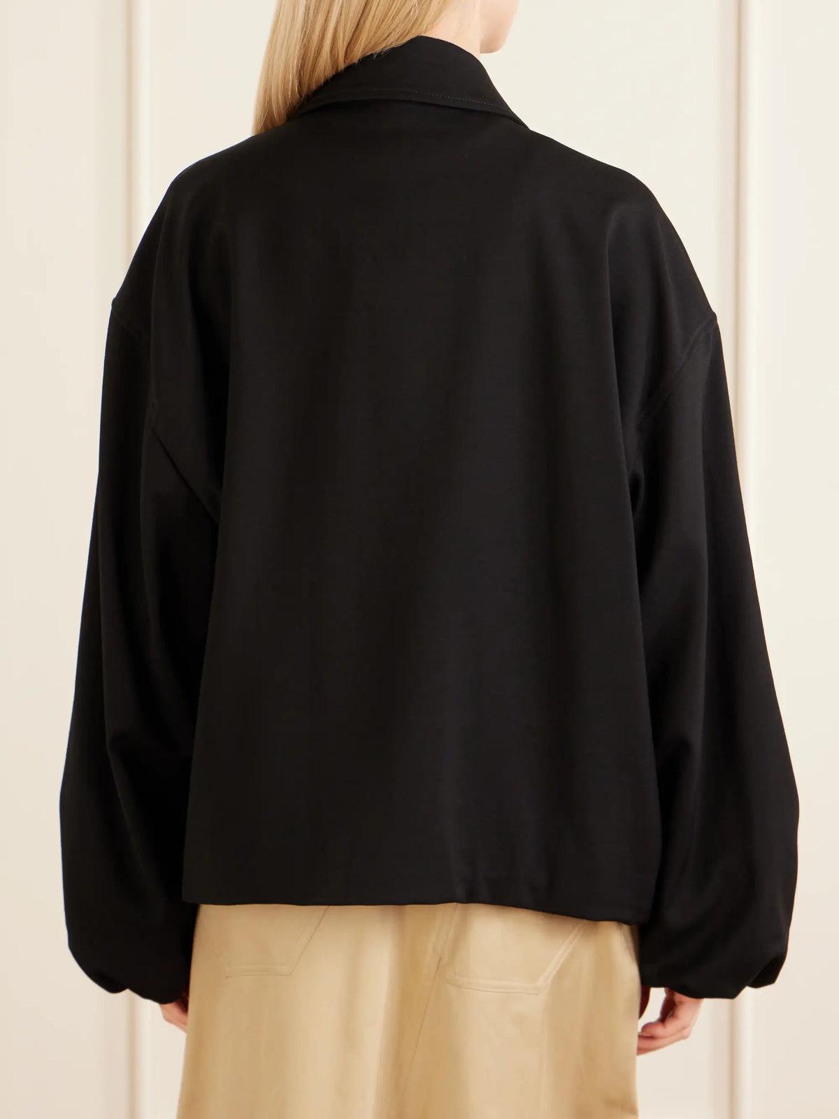 Twill-trimmed Shell Jacket