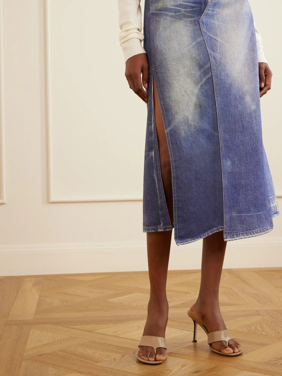 Our Legacy Craft Denim Midi Skirt