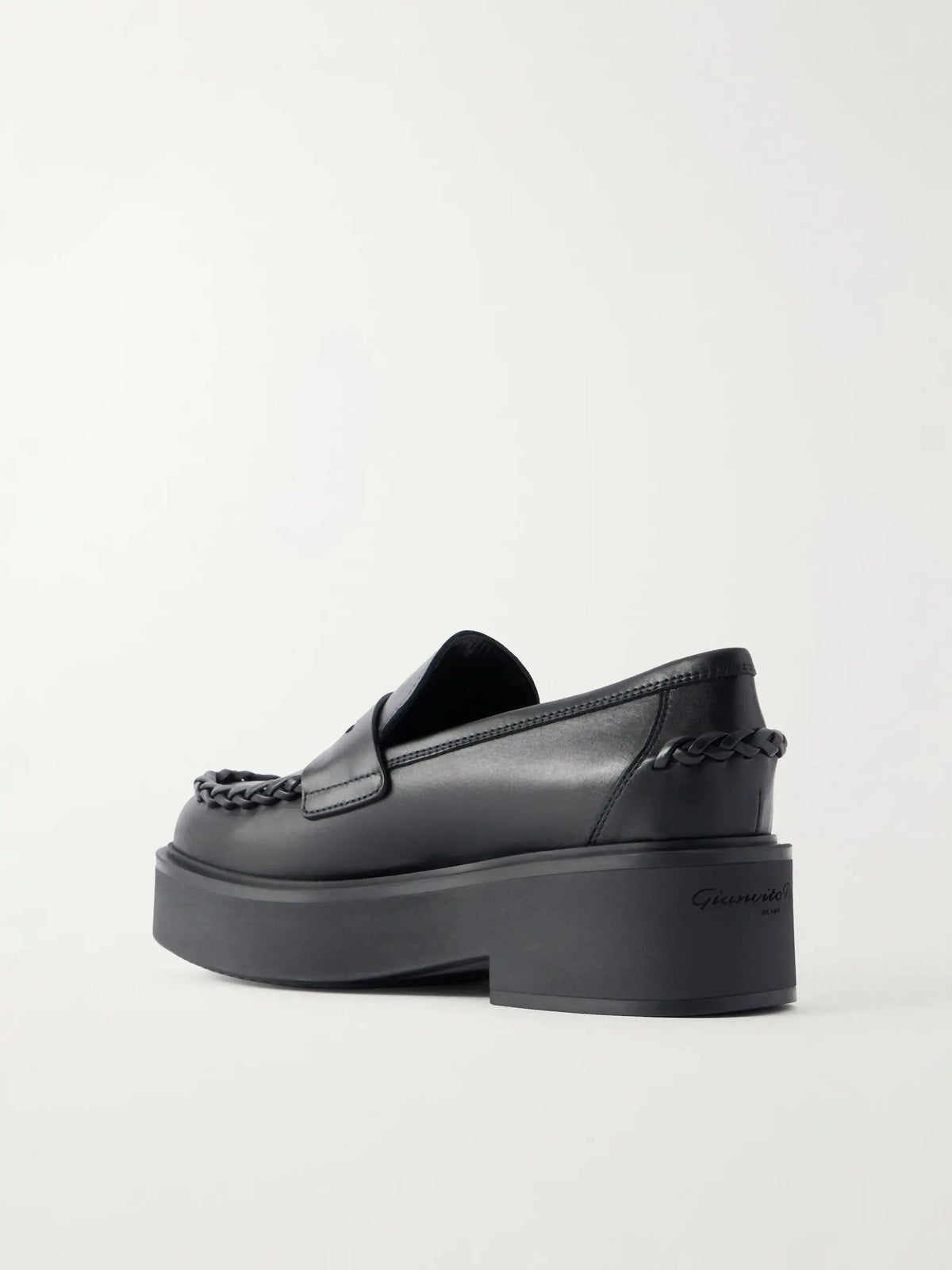 Yuna Braided Leather Loafers