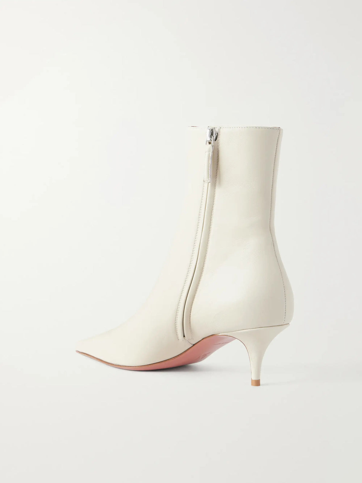 Amina Muaddi Barbara Bootie 55 Leather Ankle Boots