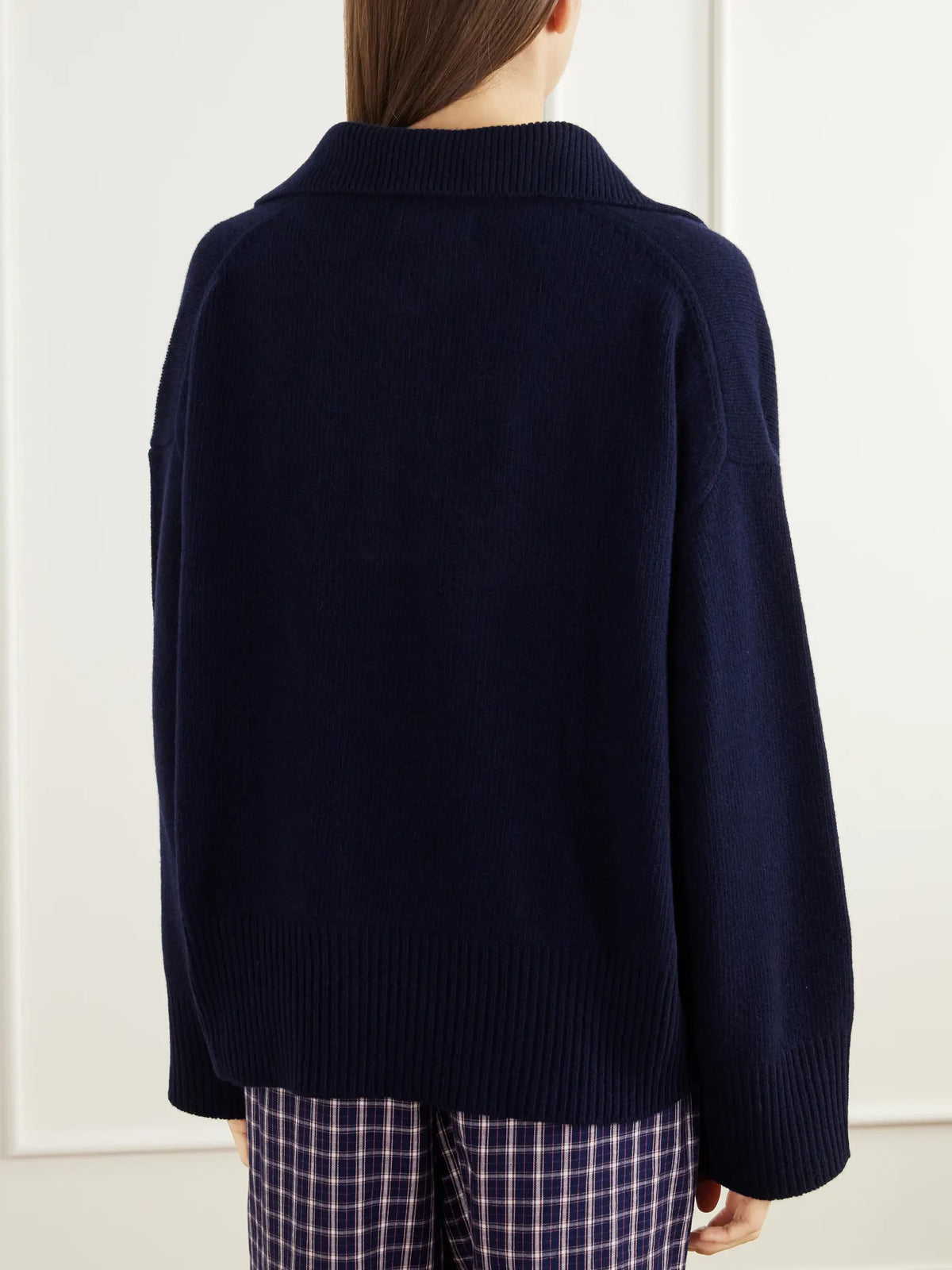 SKALL Dean Oversized Rib-trimmed Merino Wool Polo Sweater
