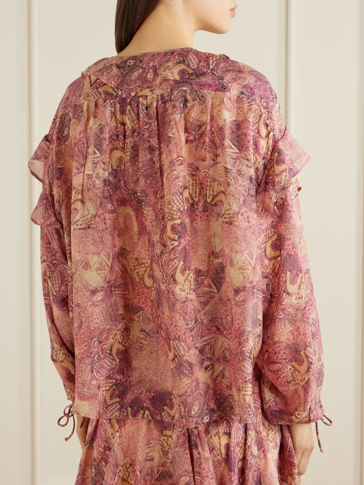 ISABEL MARANT Charis Silk-chiffon Blouse