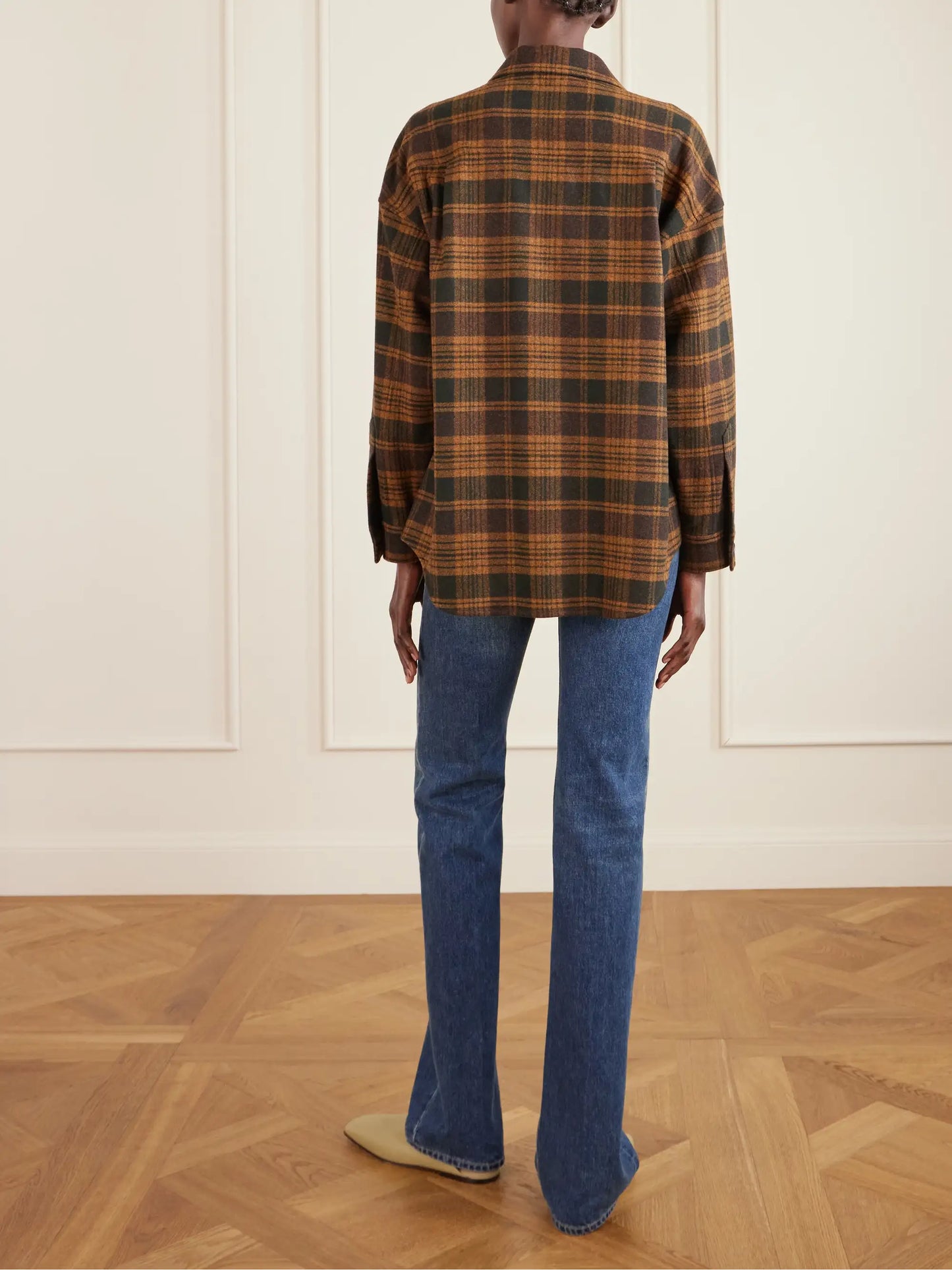 Darby Checked Wool And Cashmere-blend Shirt