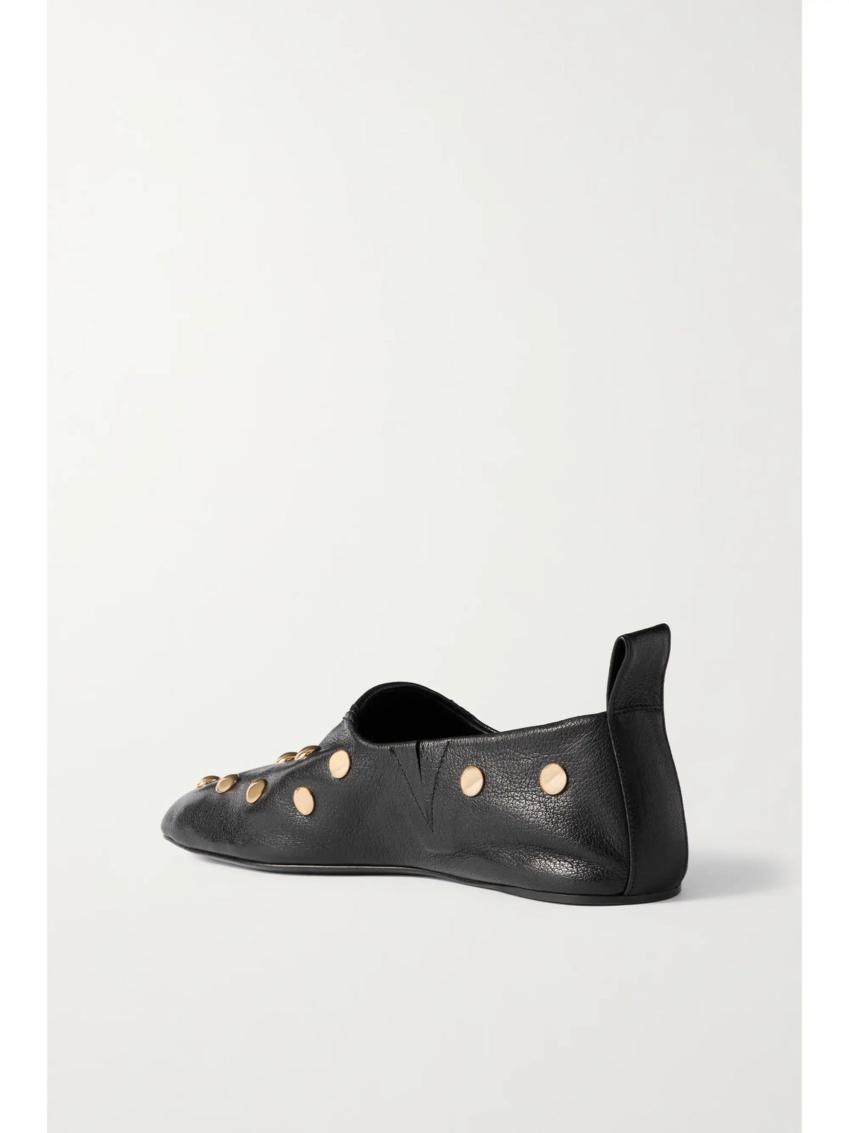 Rita Embellished Leather Ballet Flats