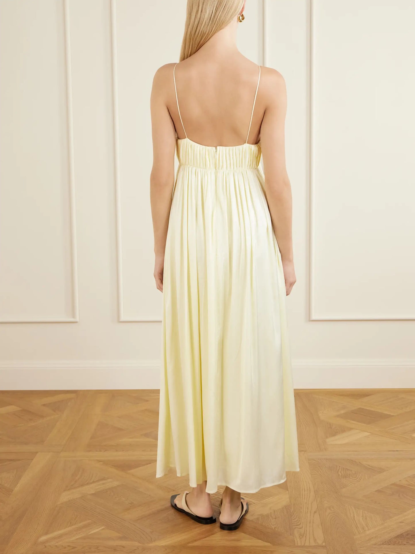 Katrine Satin Midi Dress