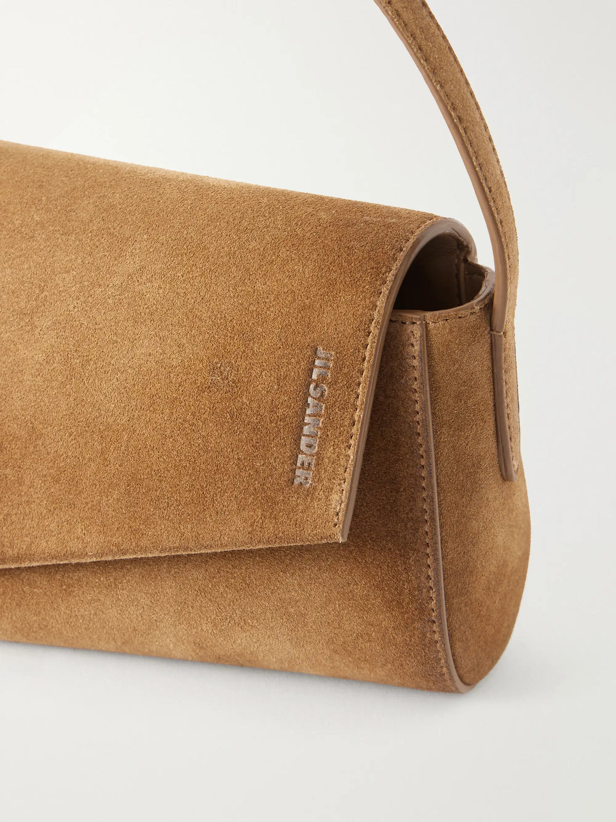 Jil Sander Kante Suede Shoulder Bag