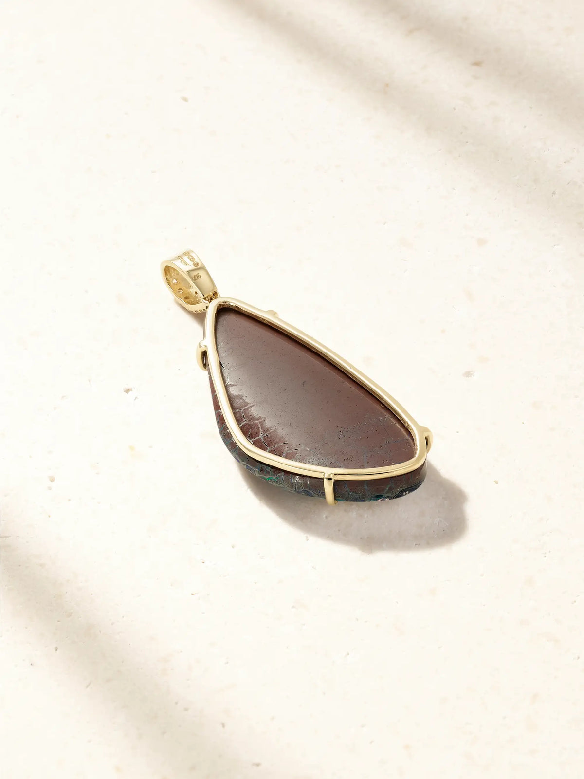 14-karat Gold, Opal And Diamond Pendant