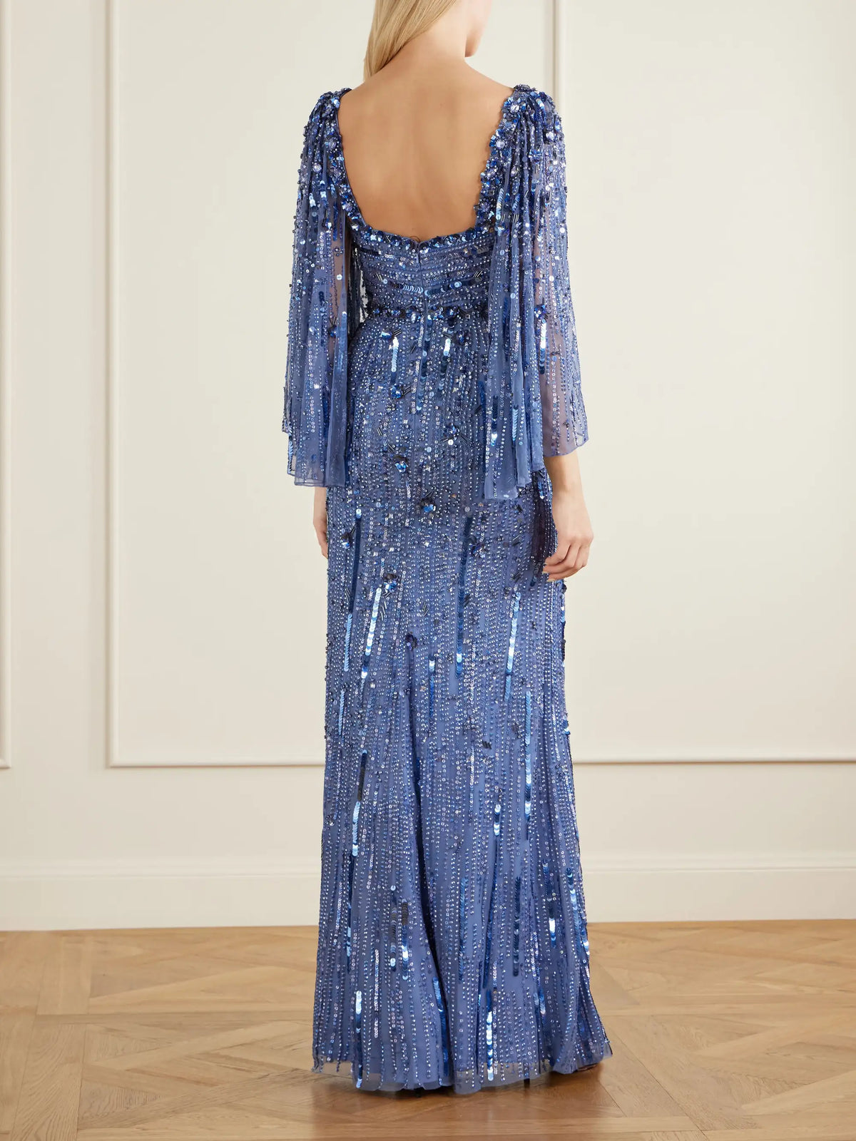 Sequin-embellished Tulle Gown