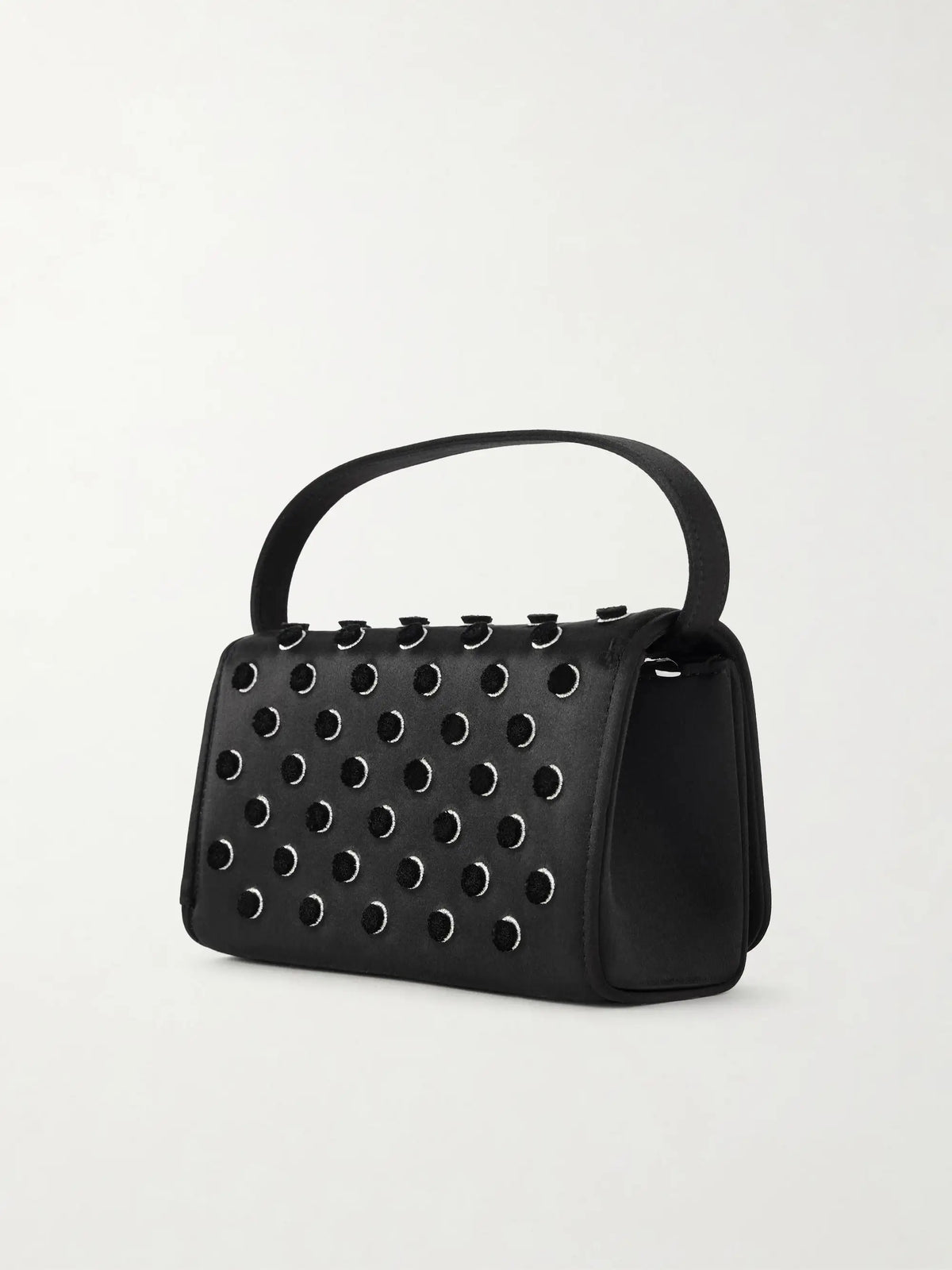 Pilgrim Buckle-embellished Satin Clutch
