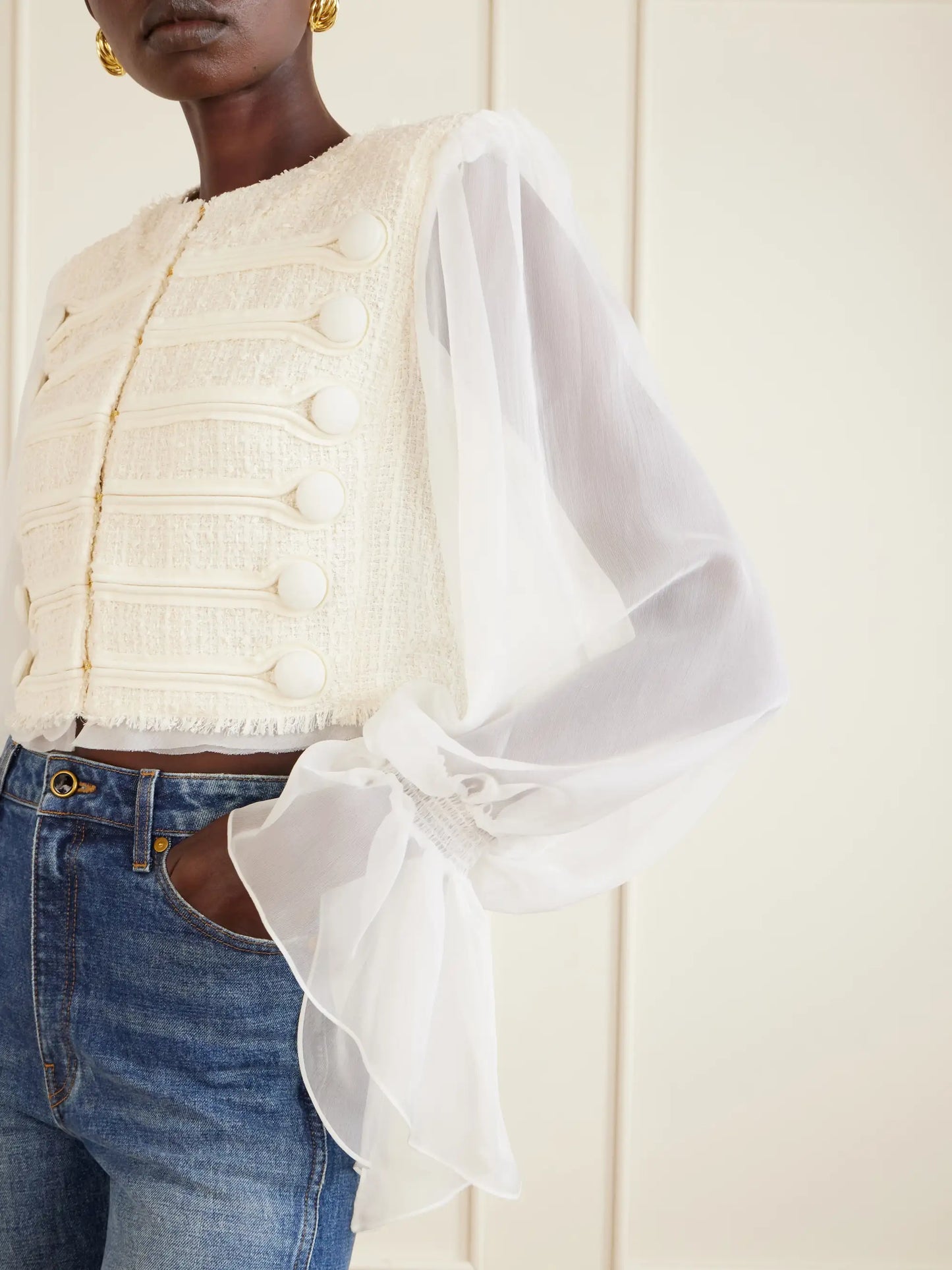 Brandebourg Tweed Blouse