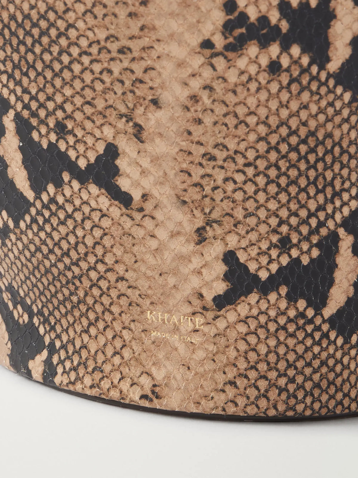 Lotus Small Snake-effect Leather And Suede Tote Bag
