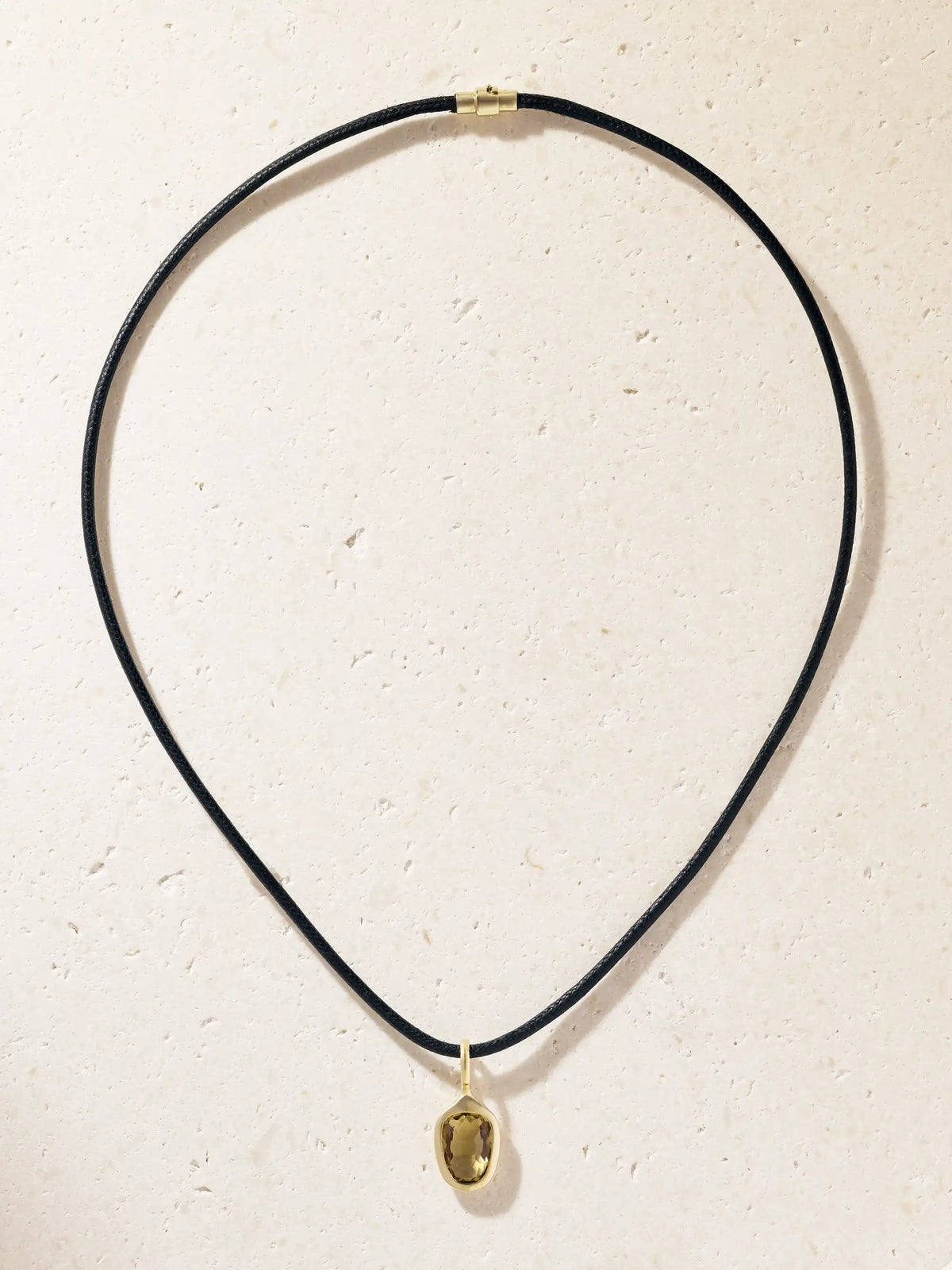 Prism Orbit 14-karat Recycled Gold, Topaz Necklace