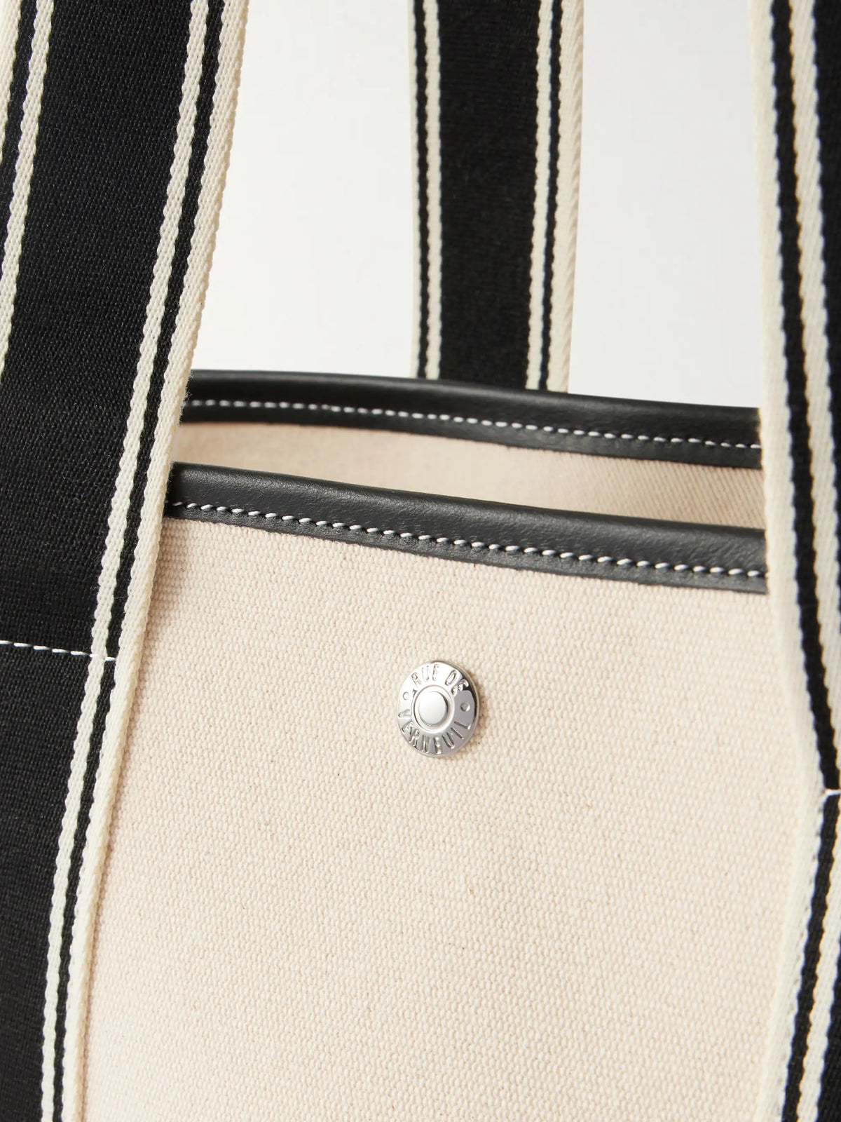 Traversée Large Leather-trimmed Canvas Tote