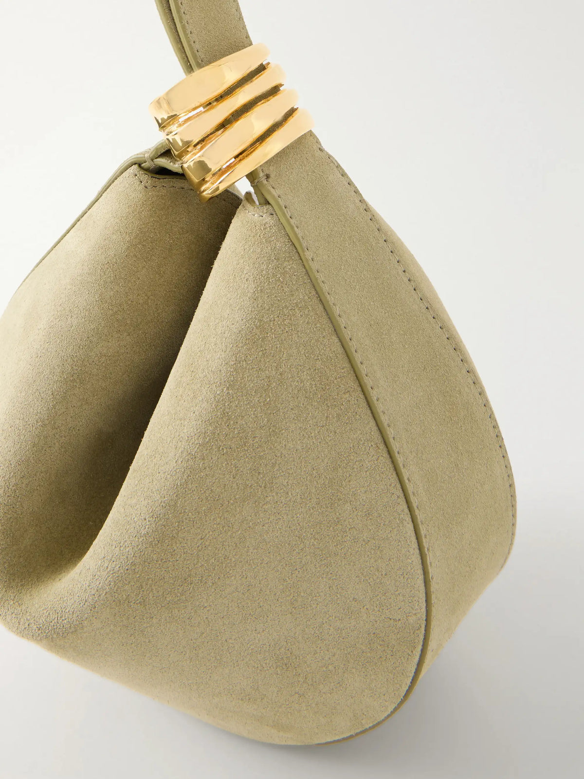 Zambia Stacked Ring Suede Mini Bag