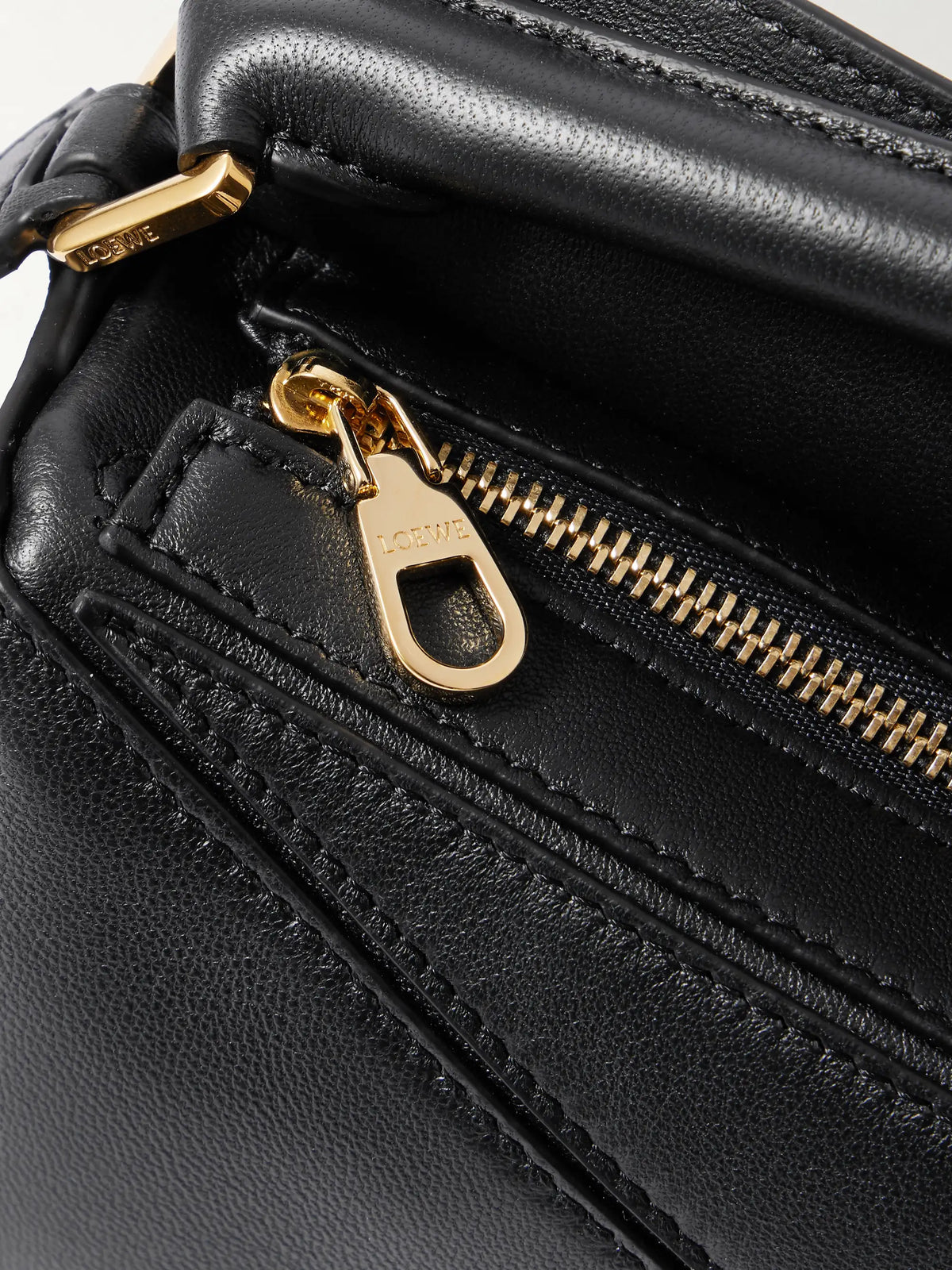 Featherlight Puzzle Mini Textured-leather Shoulder Bag