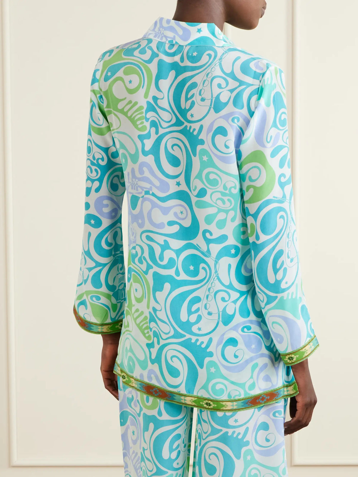 Emporio Sirenuse Jia Printed Silk Shirt