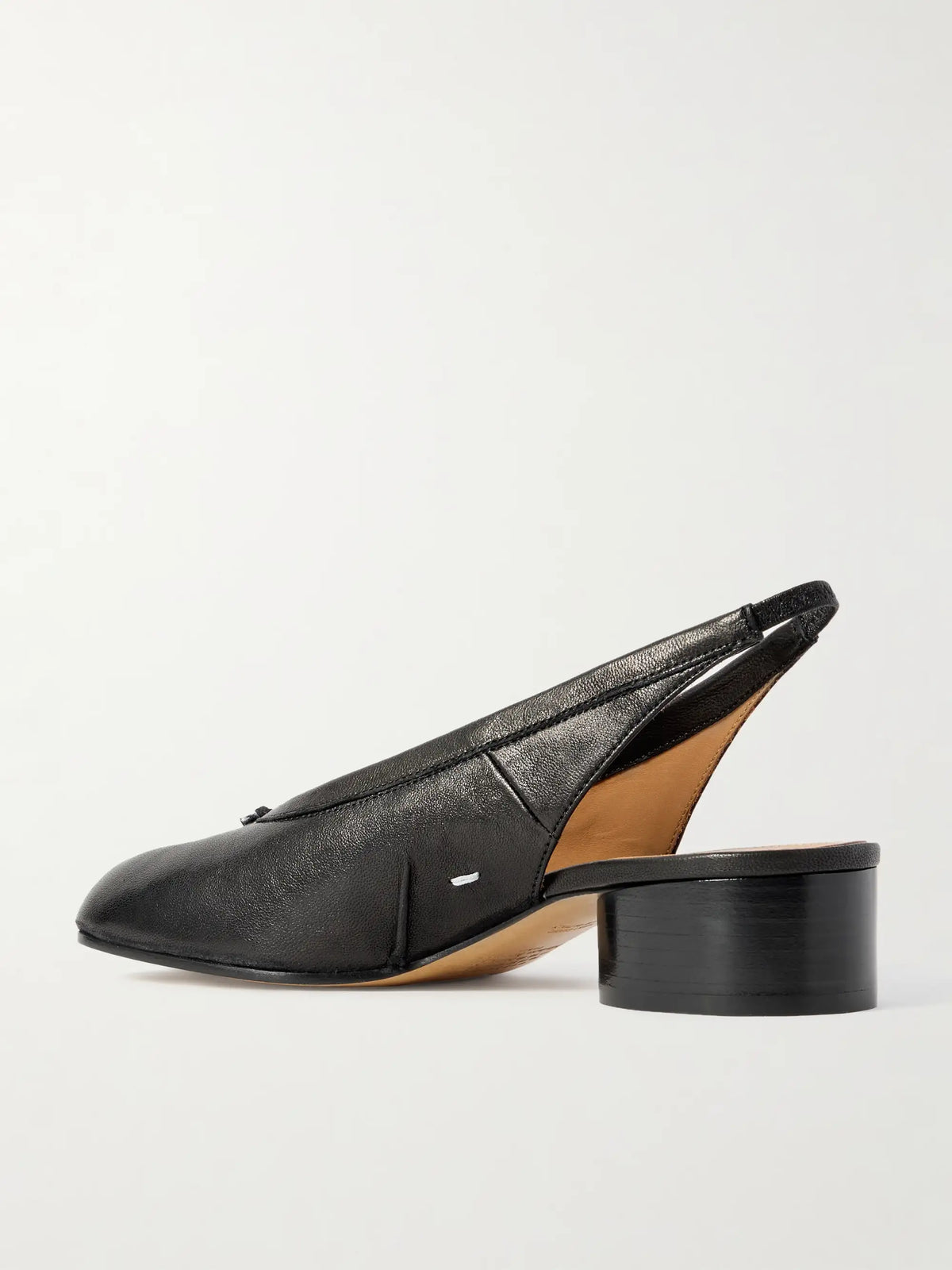 Tabi Split-toe Leather Slingback Pumps