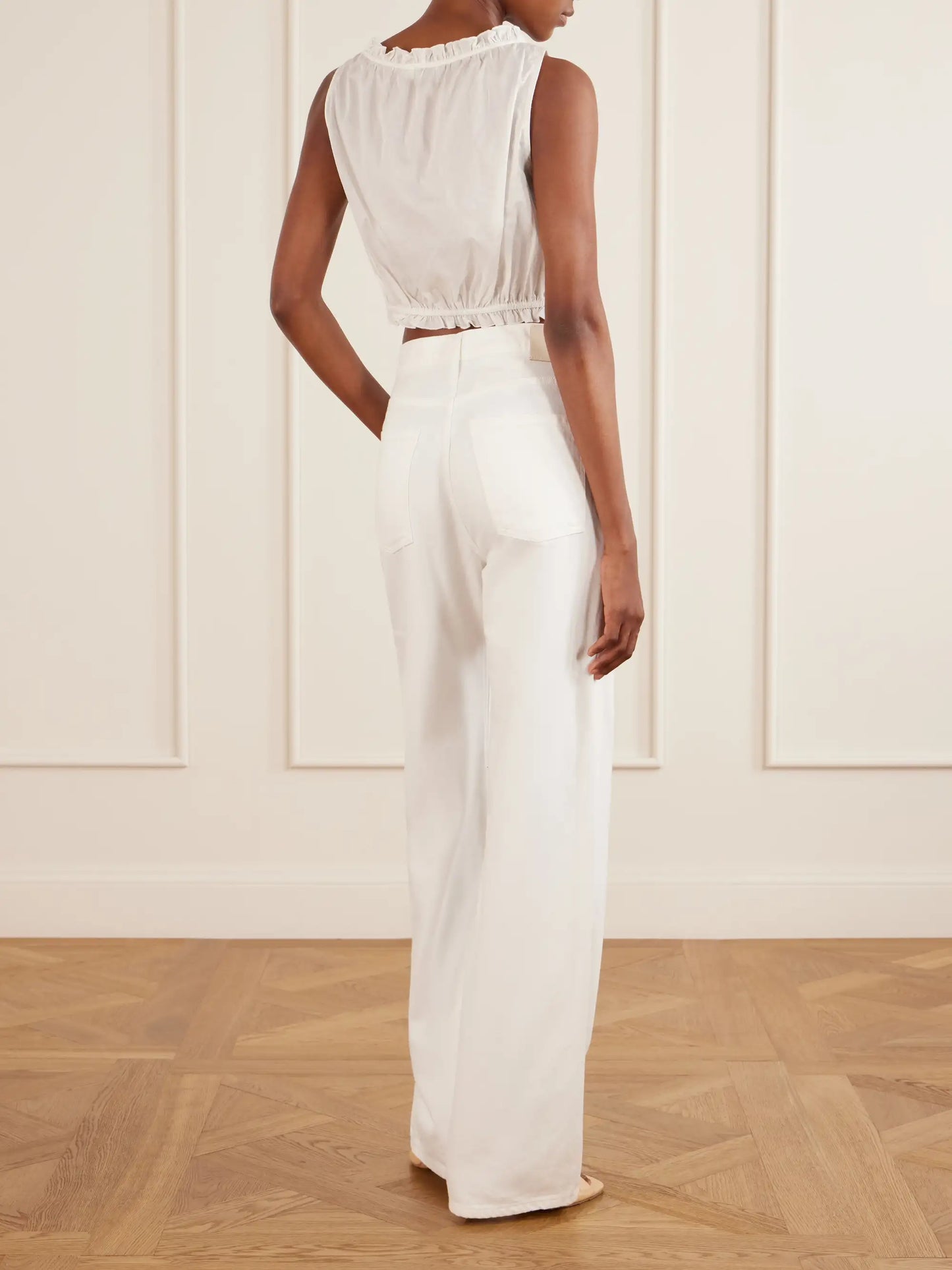 Sicilia Cropped Cotton Tank