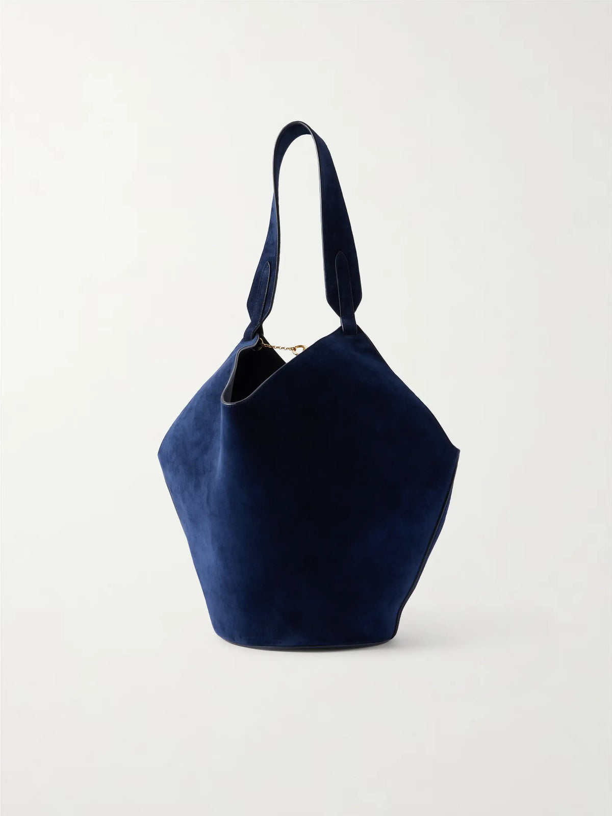 Lotus Suede Shoulder Bag