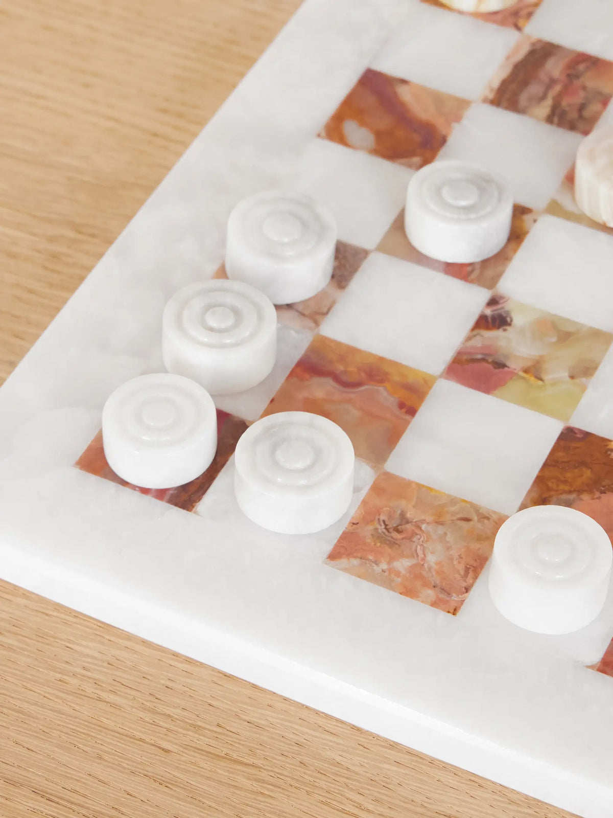 Onyx Checkers Set
