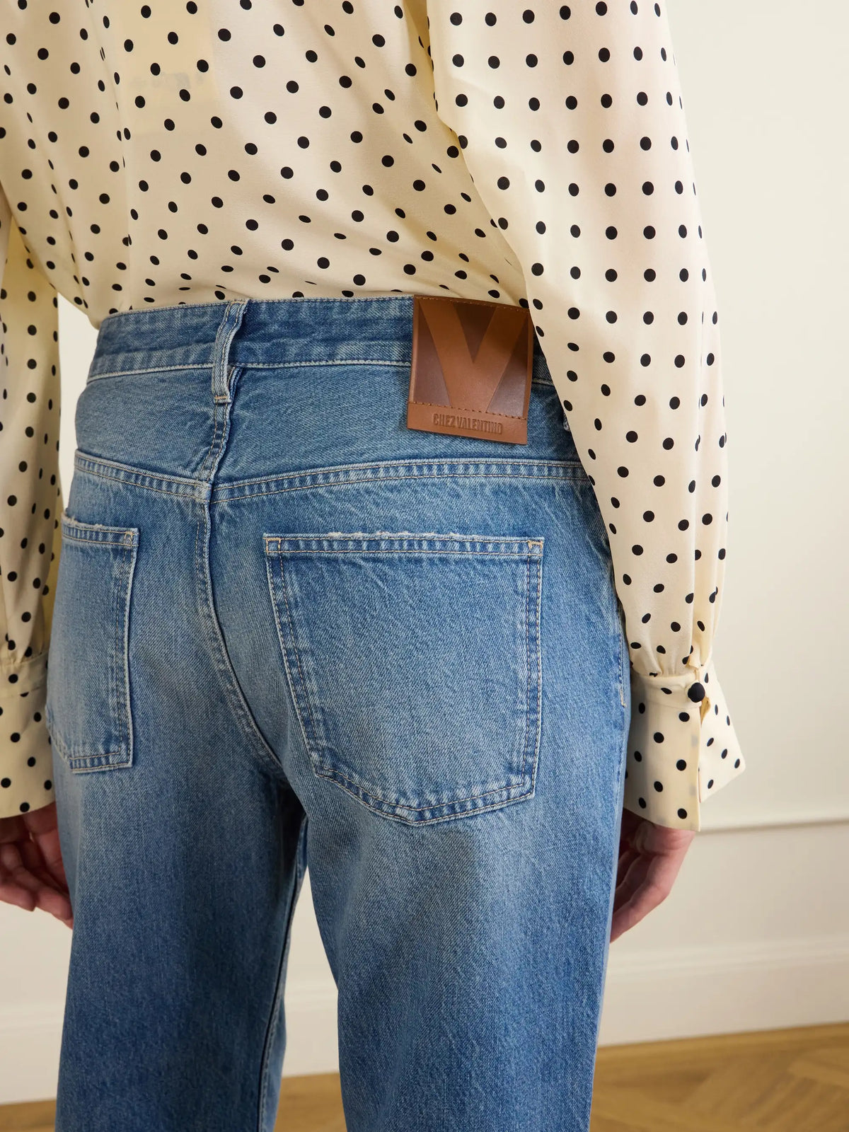 Valentino Garavani Mid-rise Straight-leg Jeans