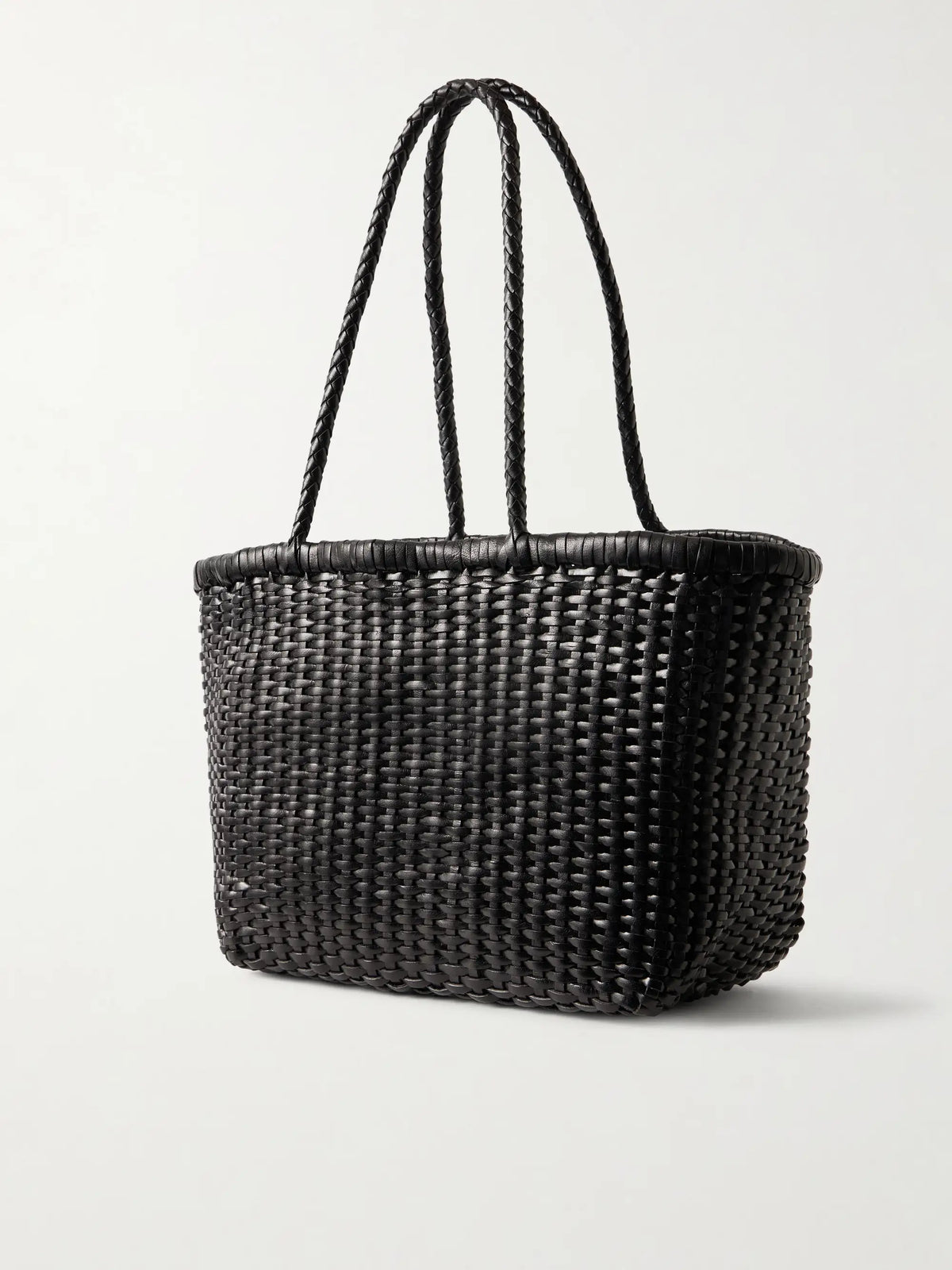 B Weave Small Woven Leather Tote
