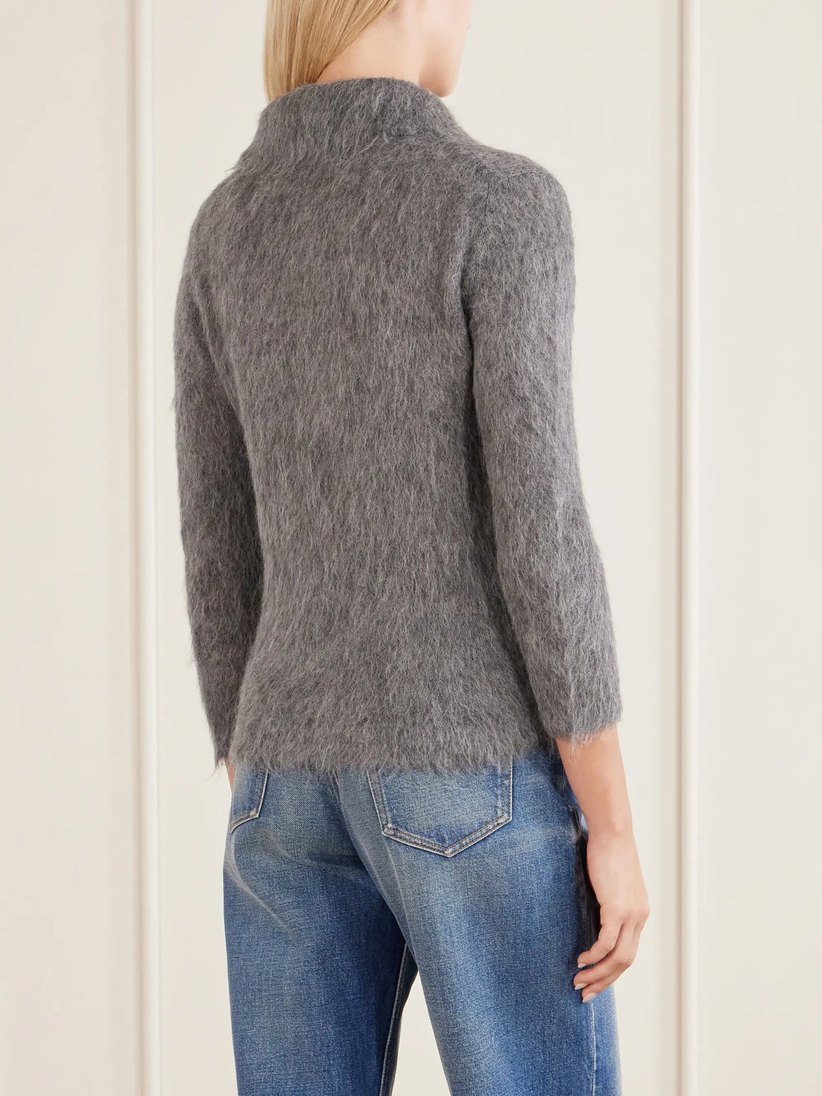 Alpaca-blend Polo Sweater