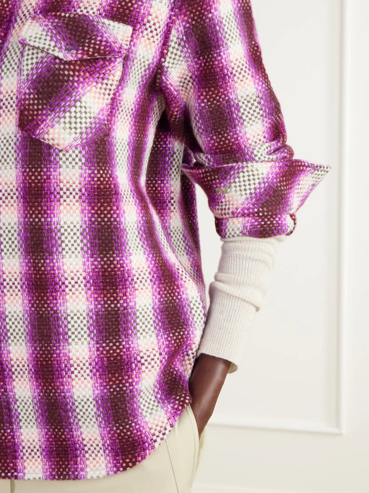 God's True Frontier Checked Cashmere Shirt