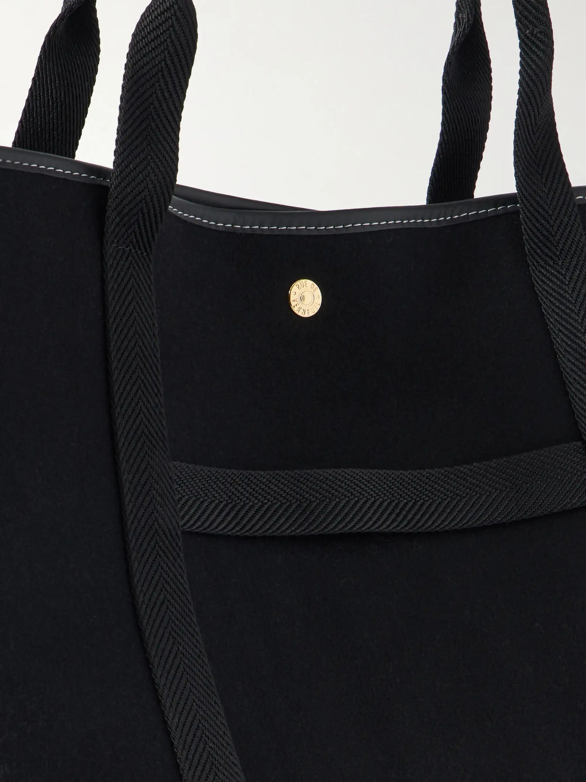RUE de VERNEUIL Traversée Leather-trimmed Canvastote