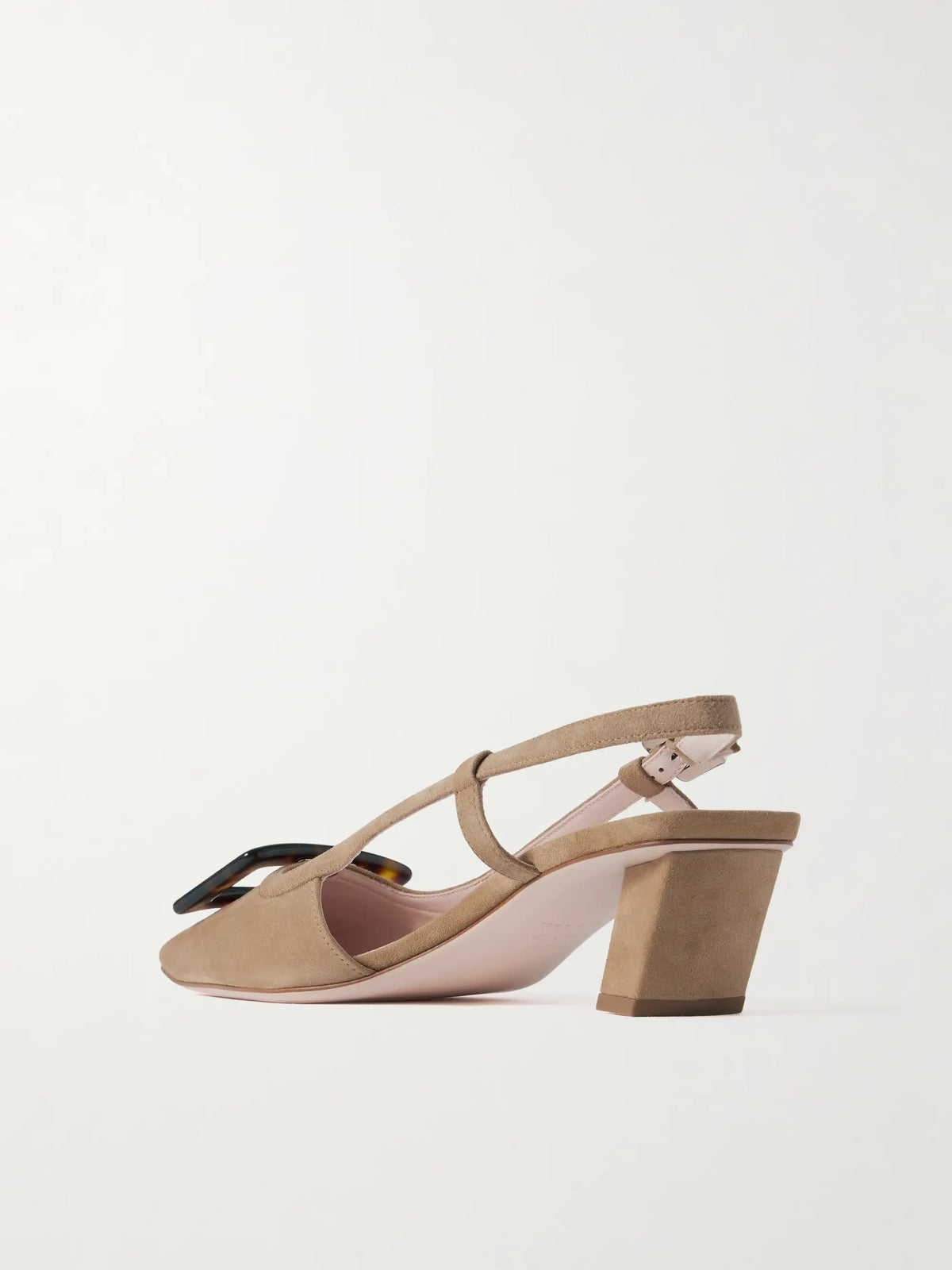 Belle Vivier 45 Suede Slingback Pumps