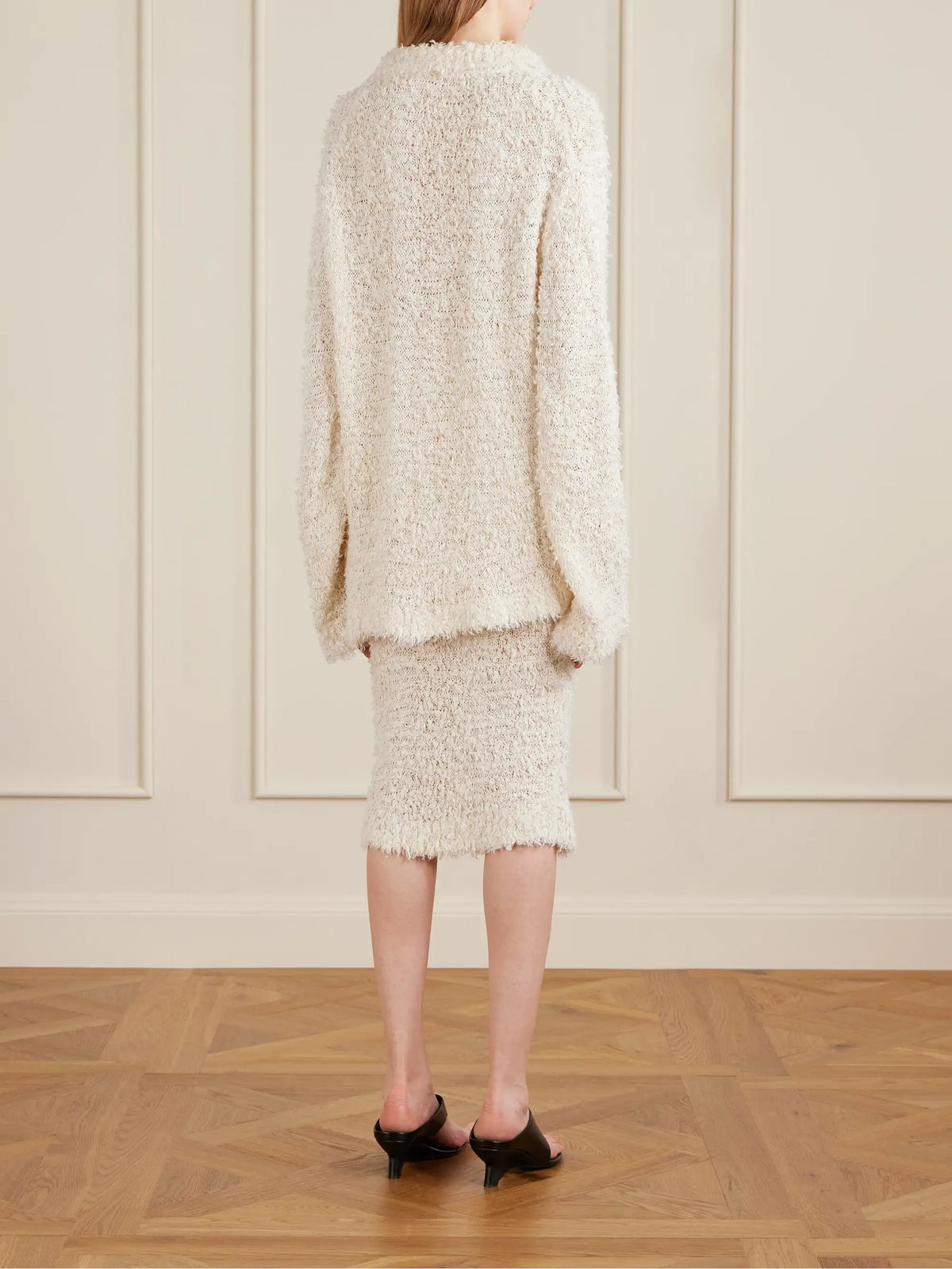 KHAITE Jannae Cotton-blend Bouclé Cardigan