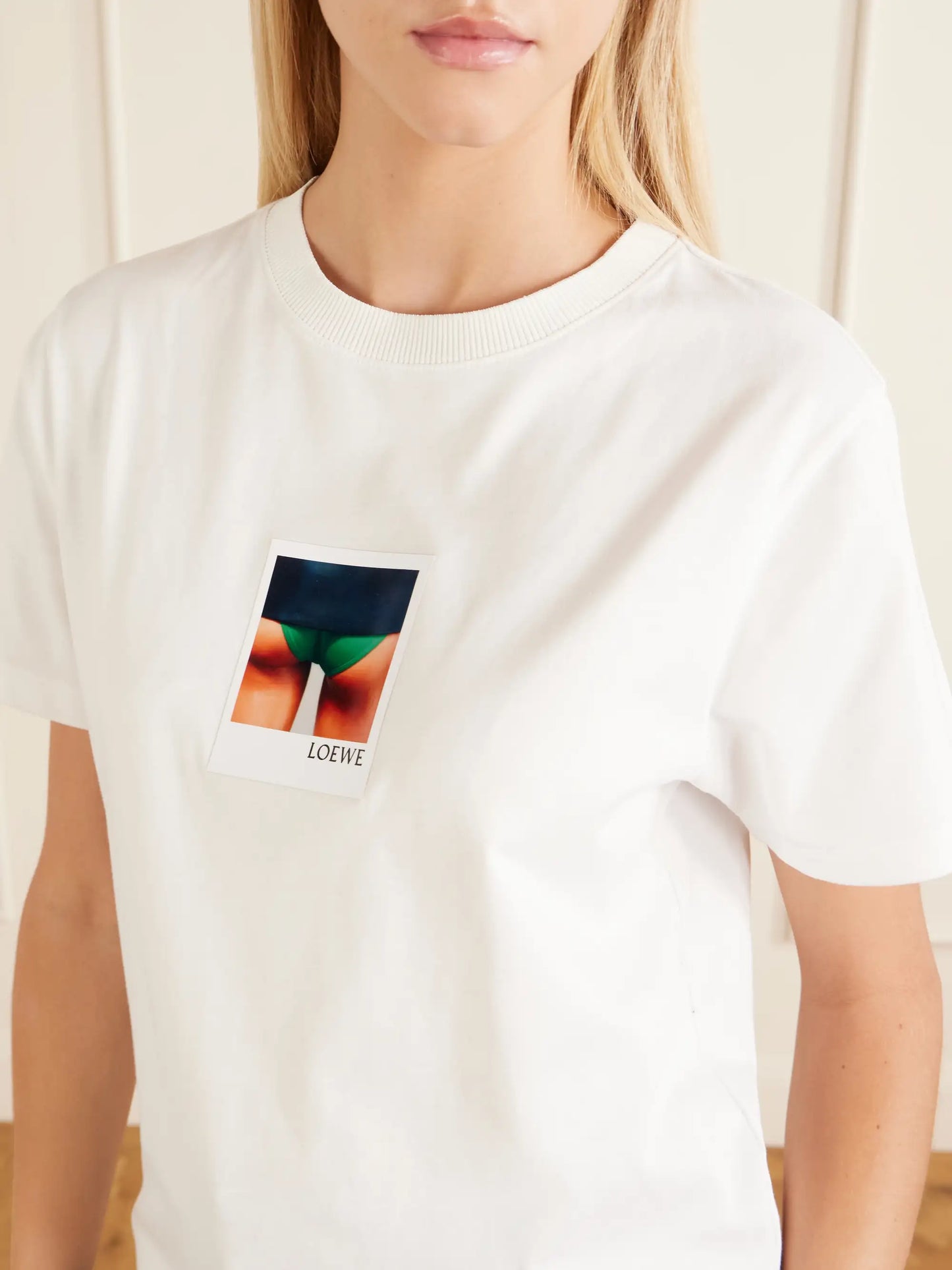 Appliquéd Cotton-jersey T-shirt