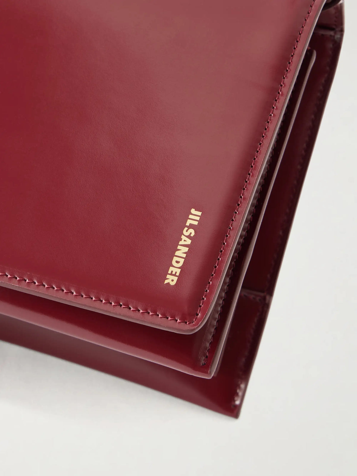 Jil Sander File Small Leather Shoulder Bag
