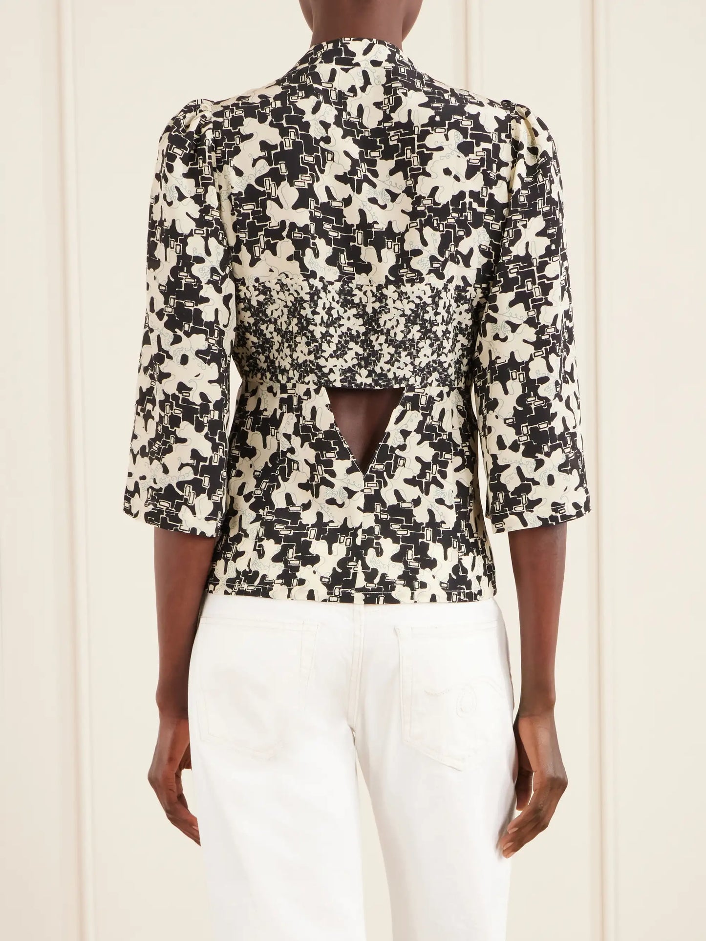 Kazu Floral-print Silk Top