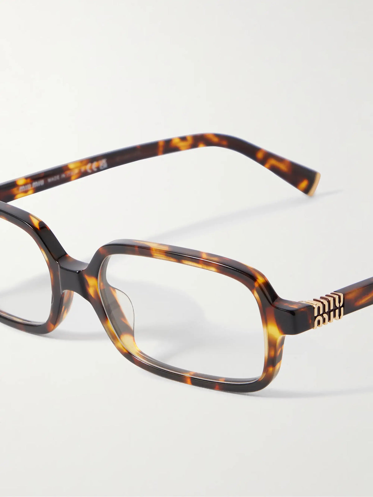 Rectangular-frame Tortoiseshell Acetate Optical Glasses