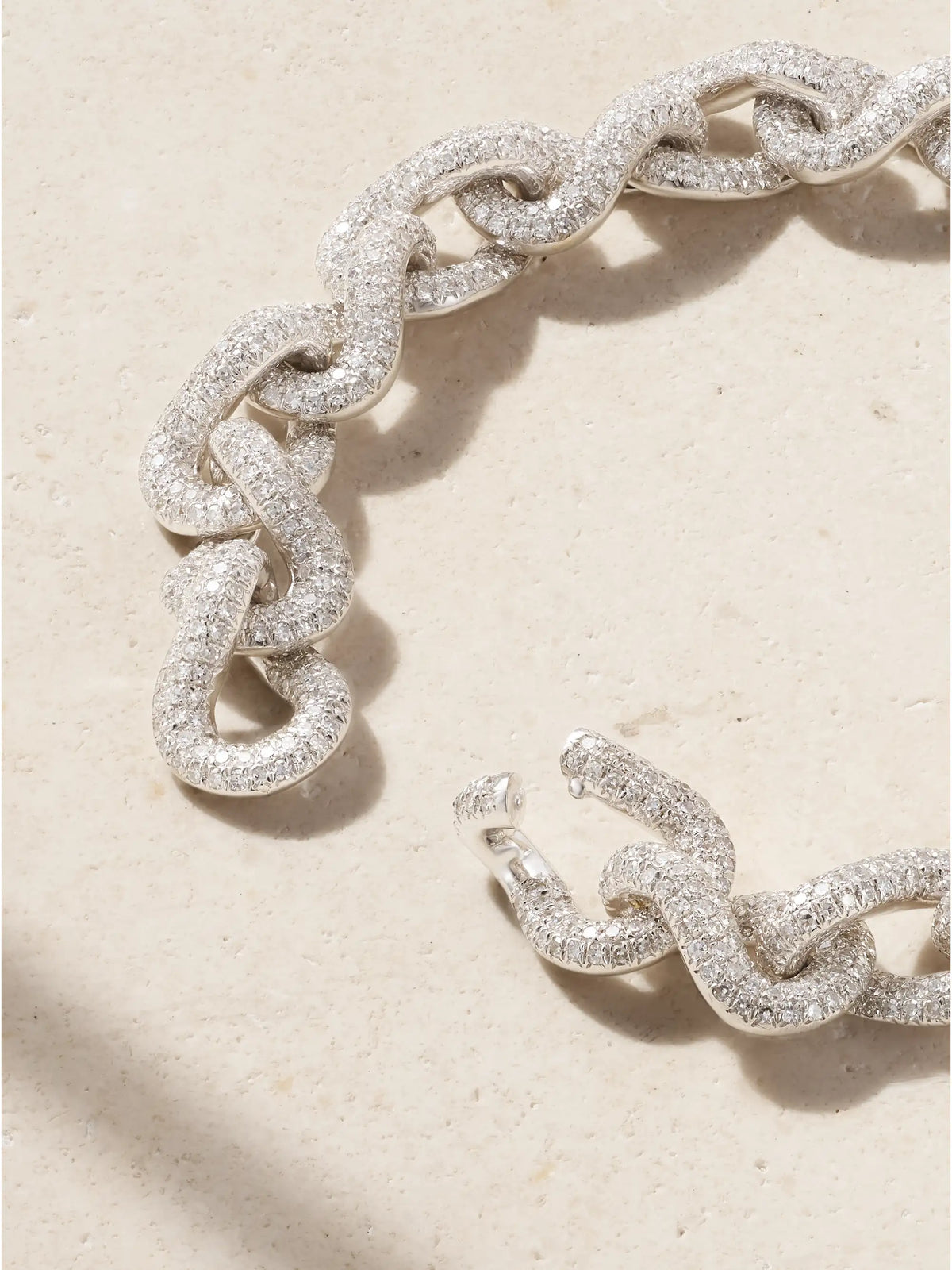 Infinity Link 18-karat White Gold Diamond Bracelet