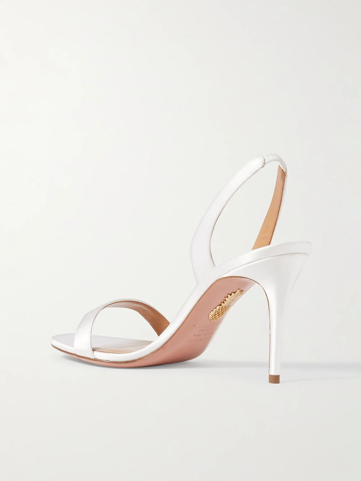 So Nude 85 Satin Slingback Sandals