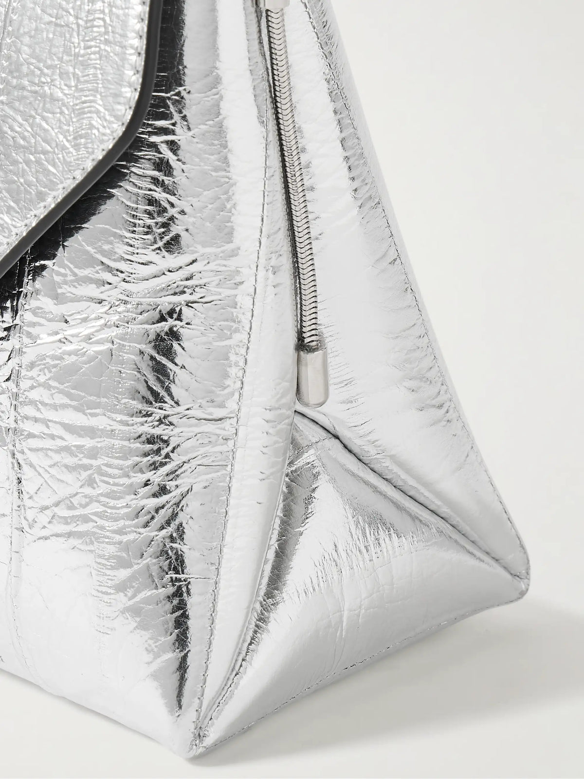 Bobbi Metallic Eel Shoulder Bag