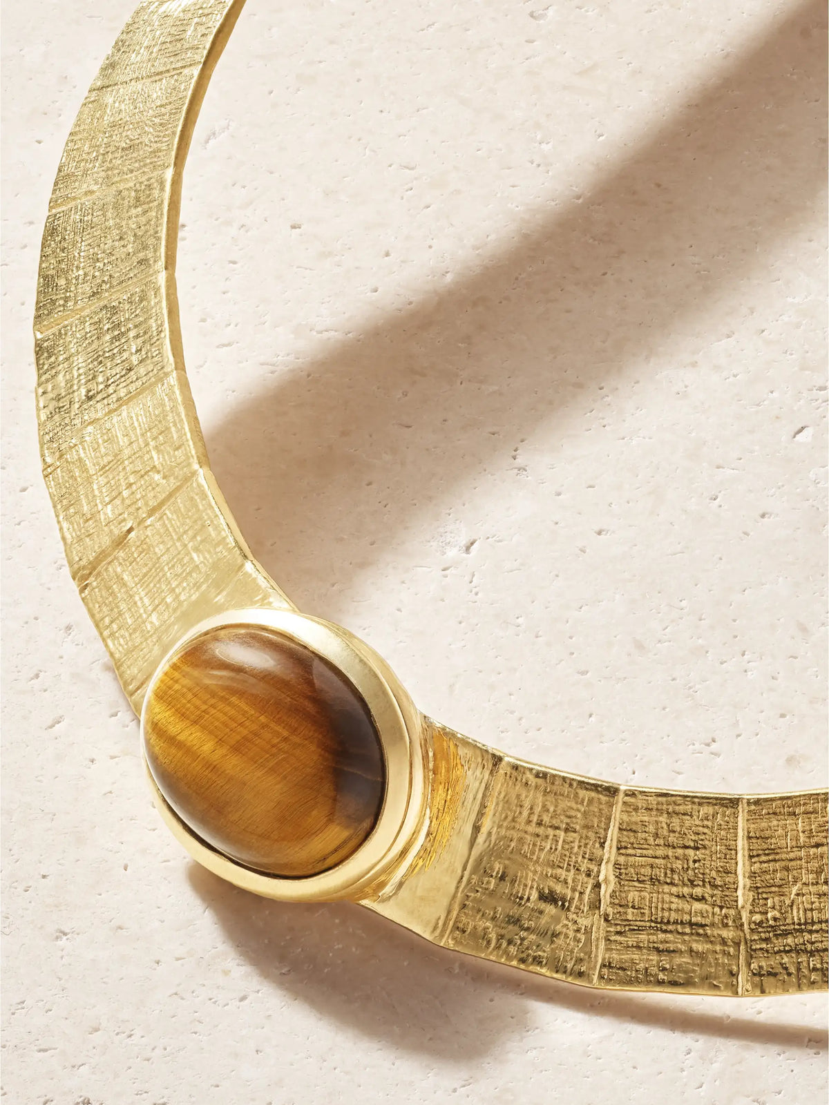 Juju Vera Athena Gold Vermeil Tiger's Eye Choker