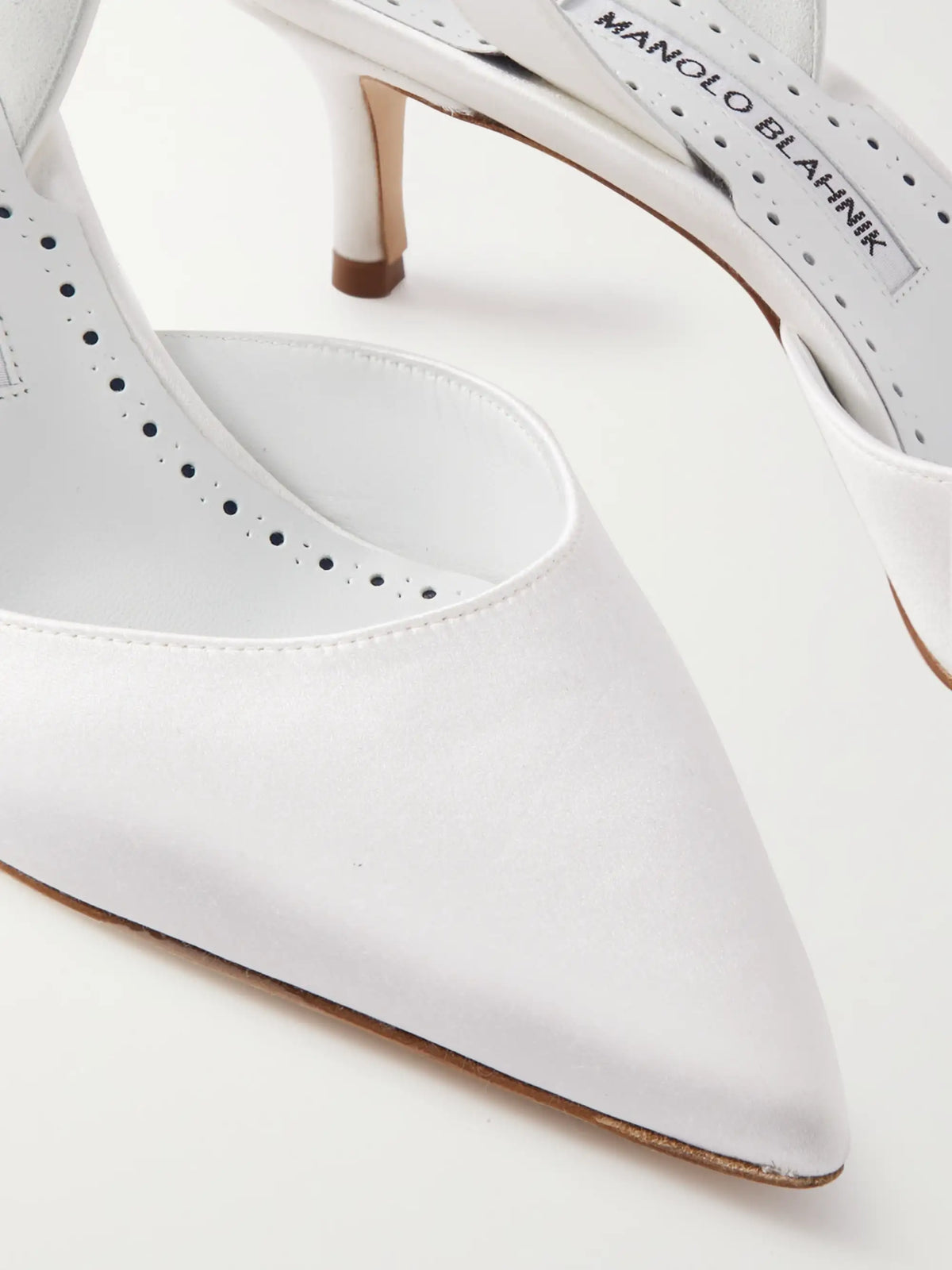 Carolyne Bridal 50 Satin Slingback Pumps