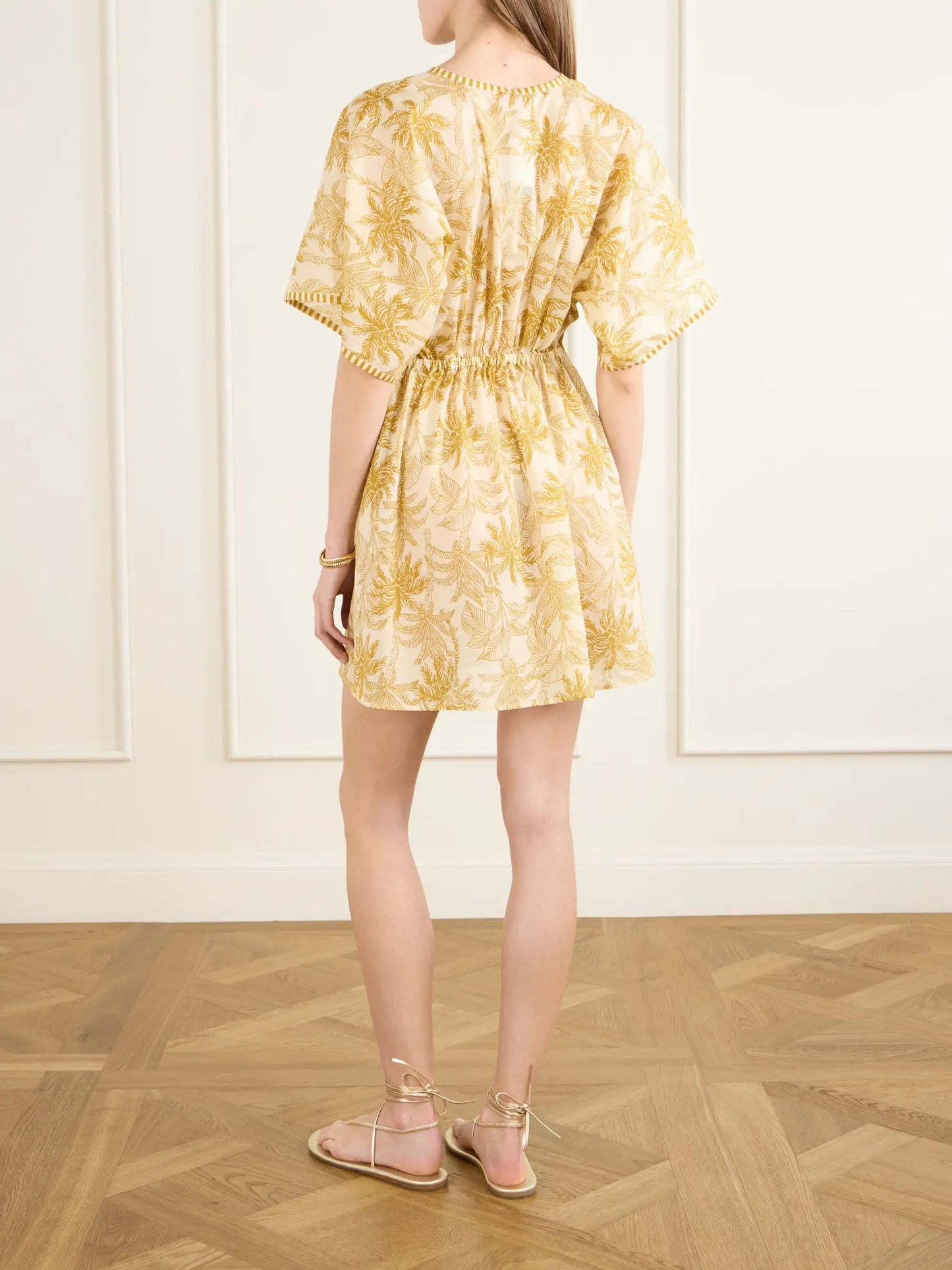 Péninsule Printed Cotton-voile Mini Dress