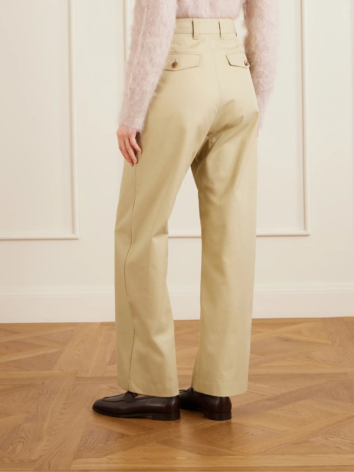 Yoko Cropped Cotton-poplin Pants