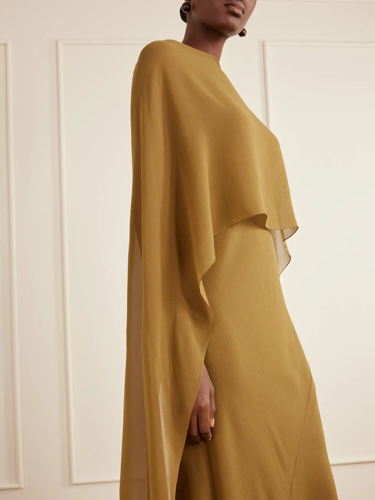 Galea One-shoulder Silk-chiffon Maxi Dress