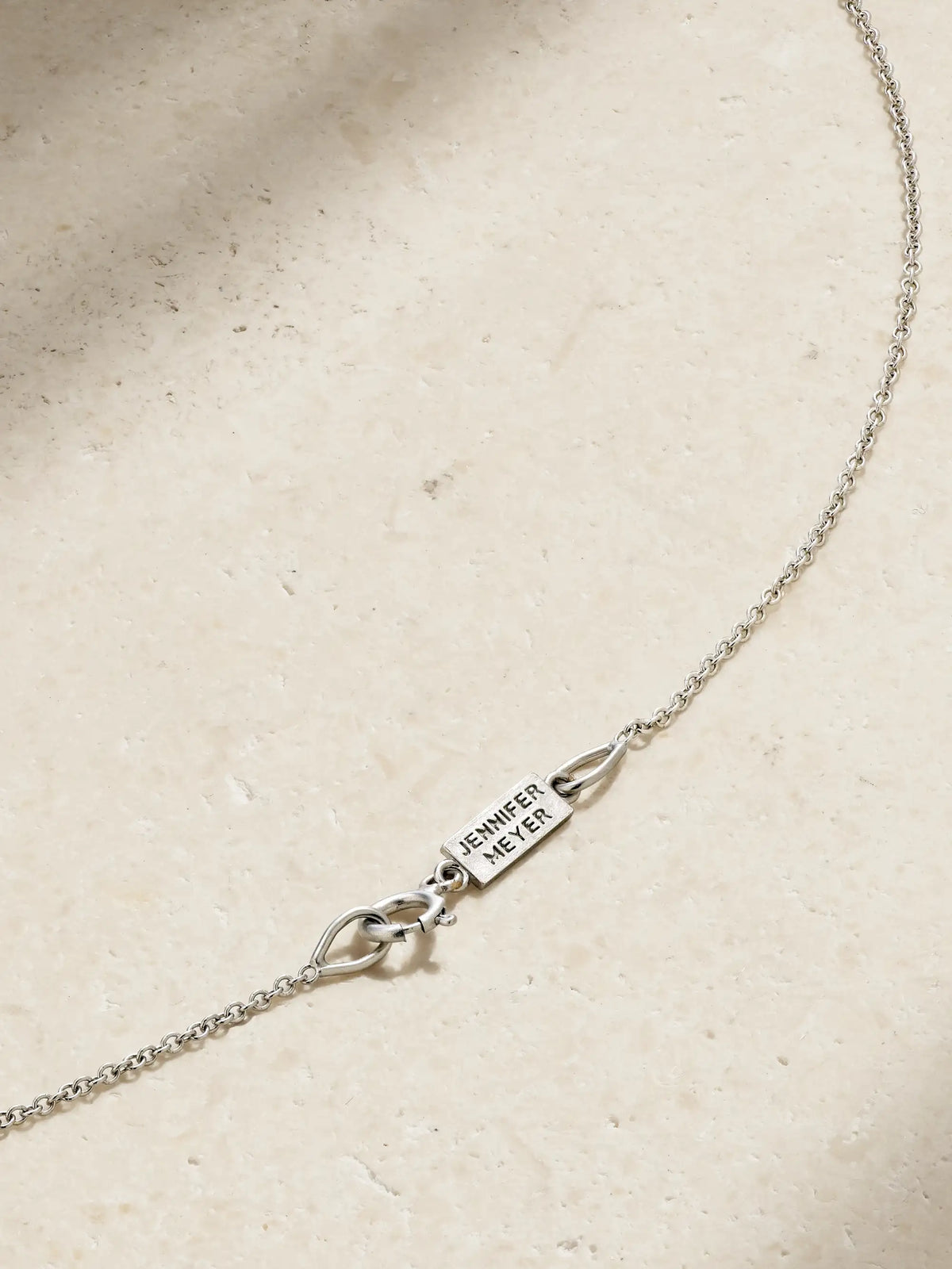 Wishbone 18-karat White Gold Diamond Necklace