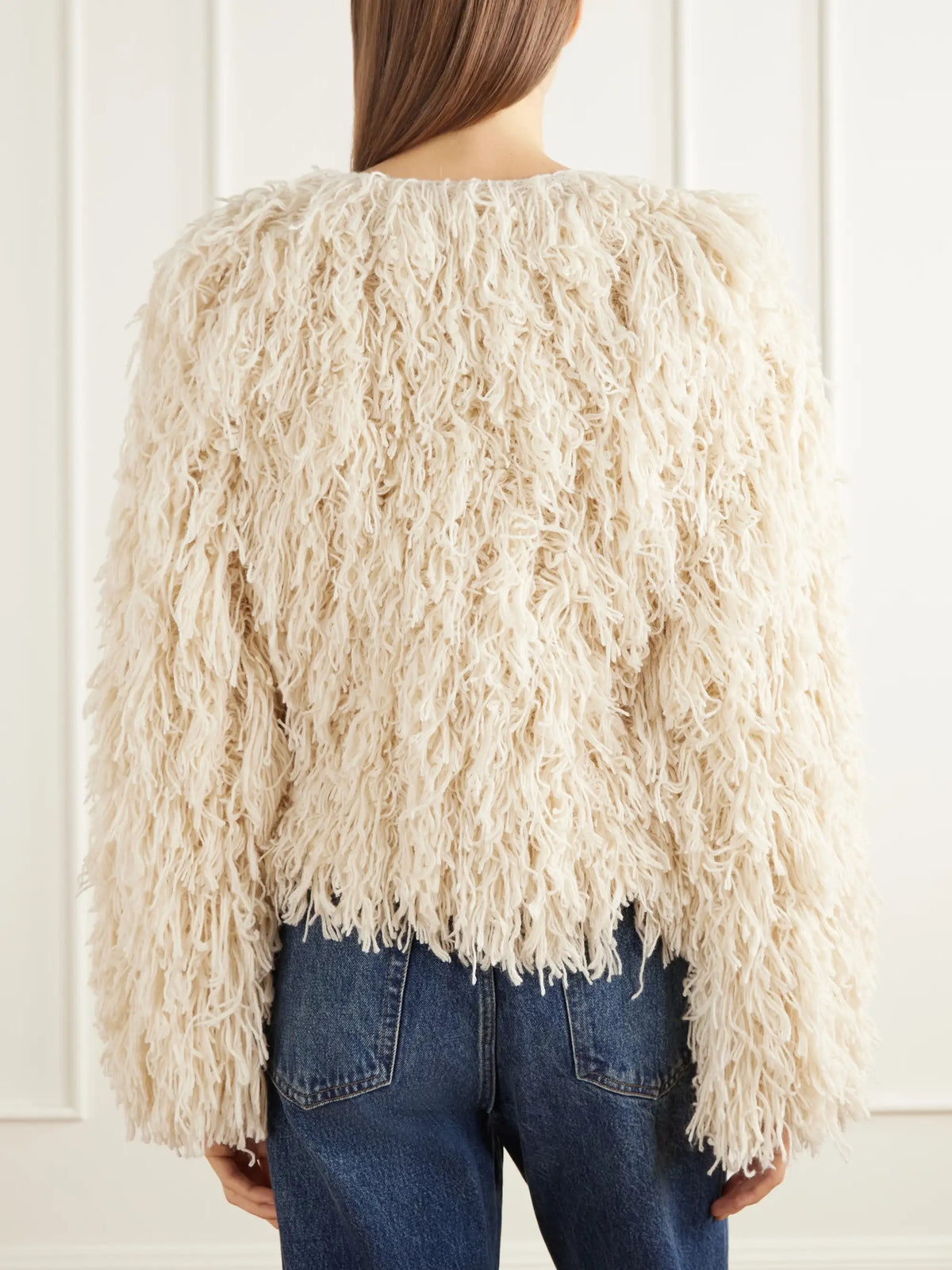 FRAME The Fringe Alpaca Wool-blend Jacket