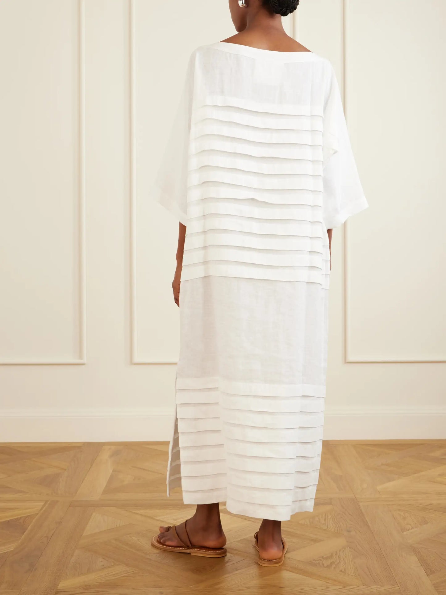 Cleo Tiered Linen Maxi Dress