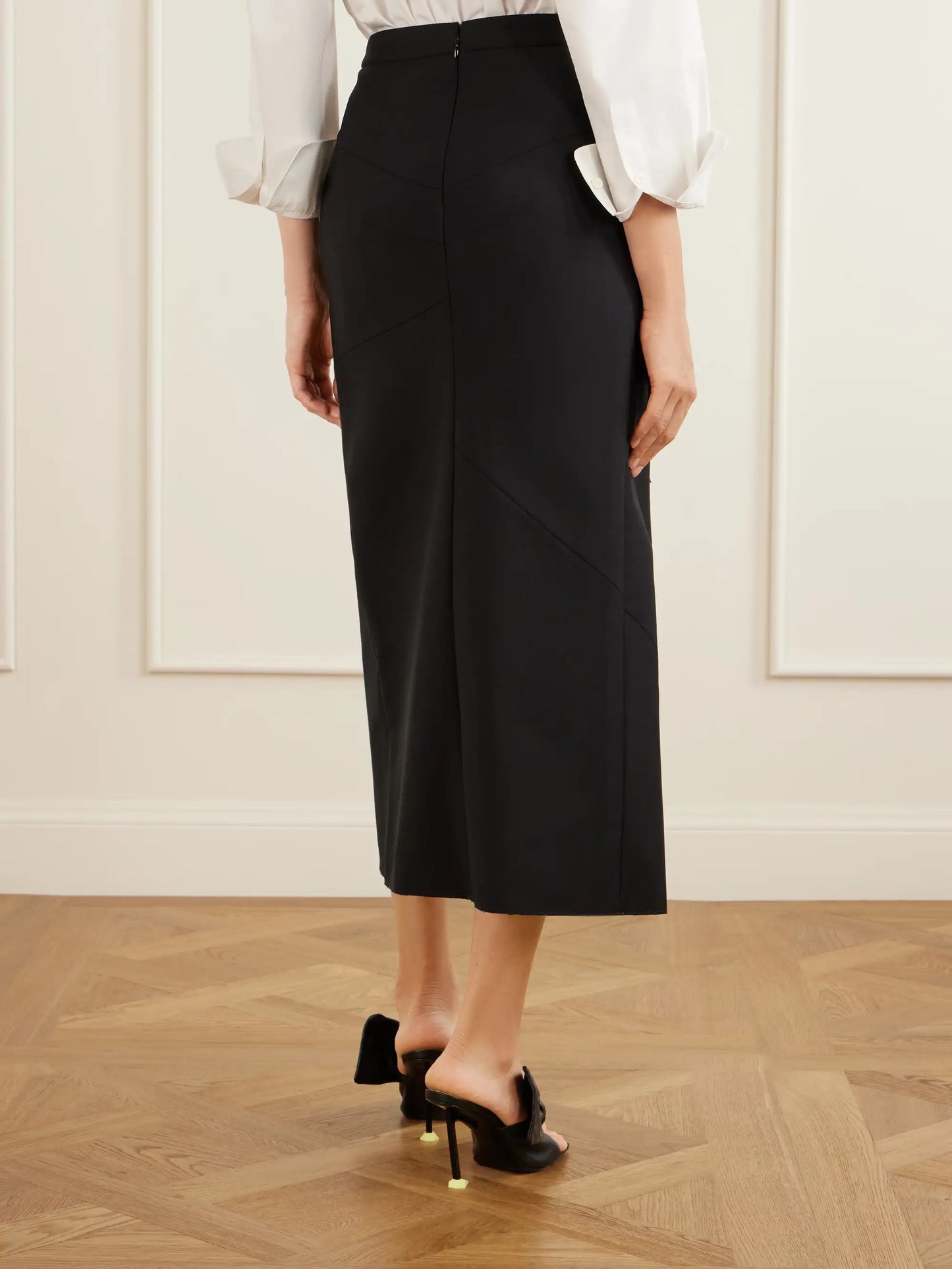 Wool And Mohair-blend Maxi Wrap Skirt