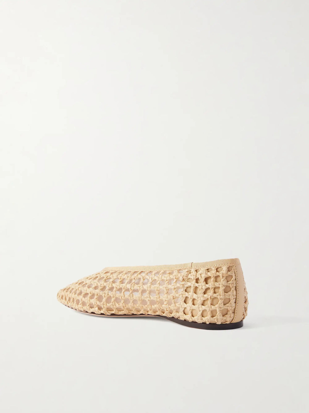 Emery Crocheted Raffia Ballet Flats